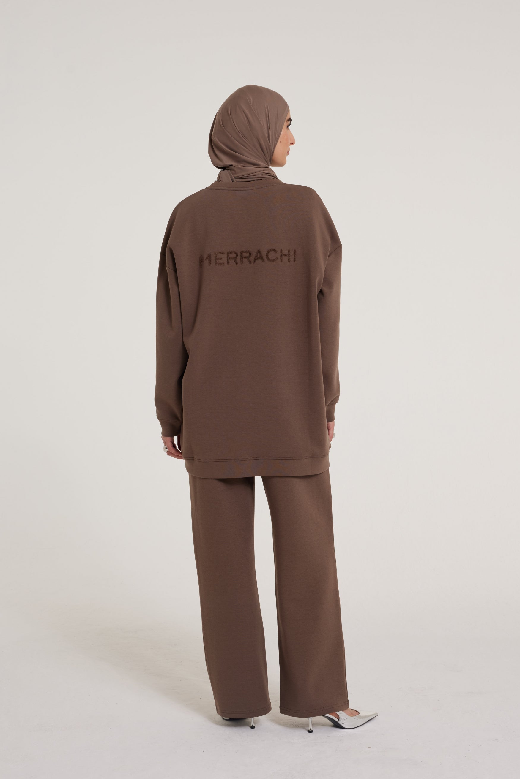 Pull confortable | Brun cendré