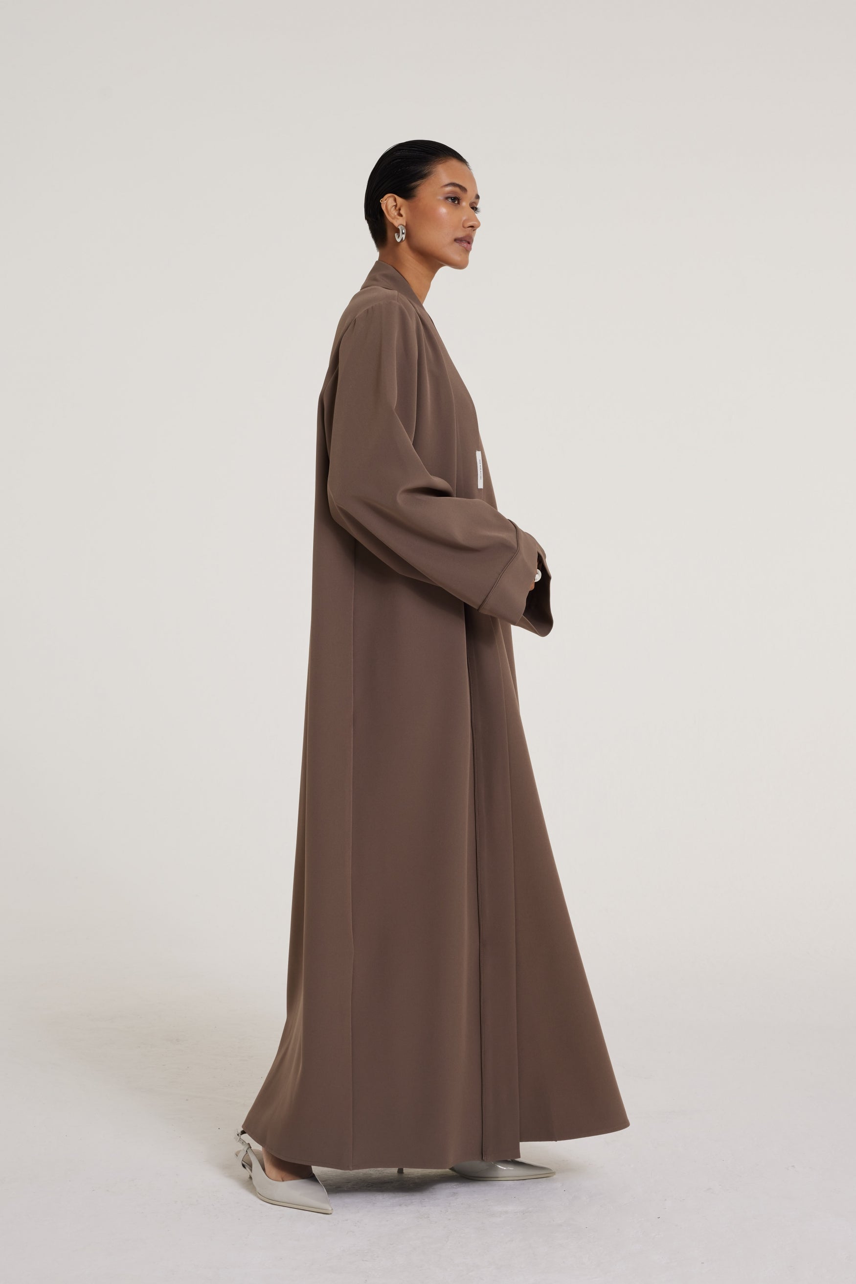 Abaya Essentielle - Régulier | Brun cendré