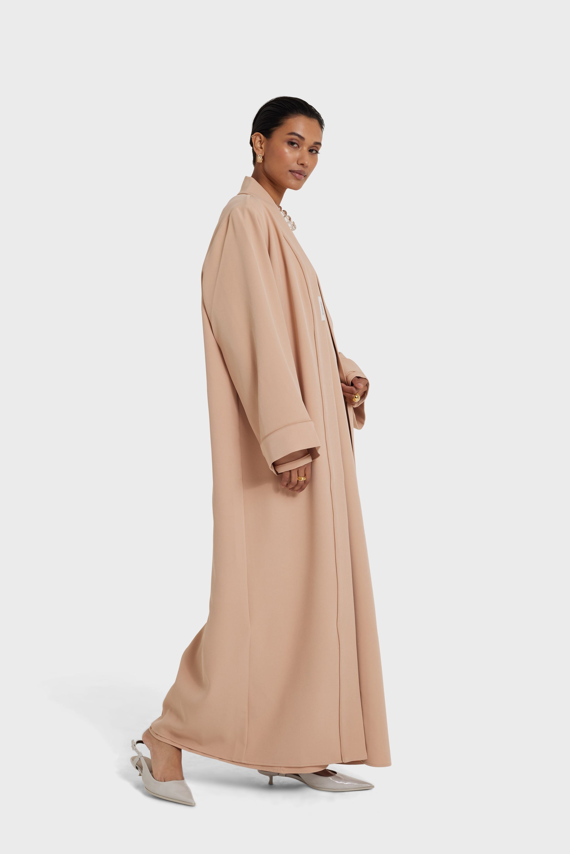 Abaya Essentielle - Courte | Pêche poussiéreuse
