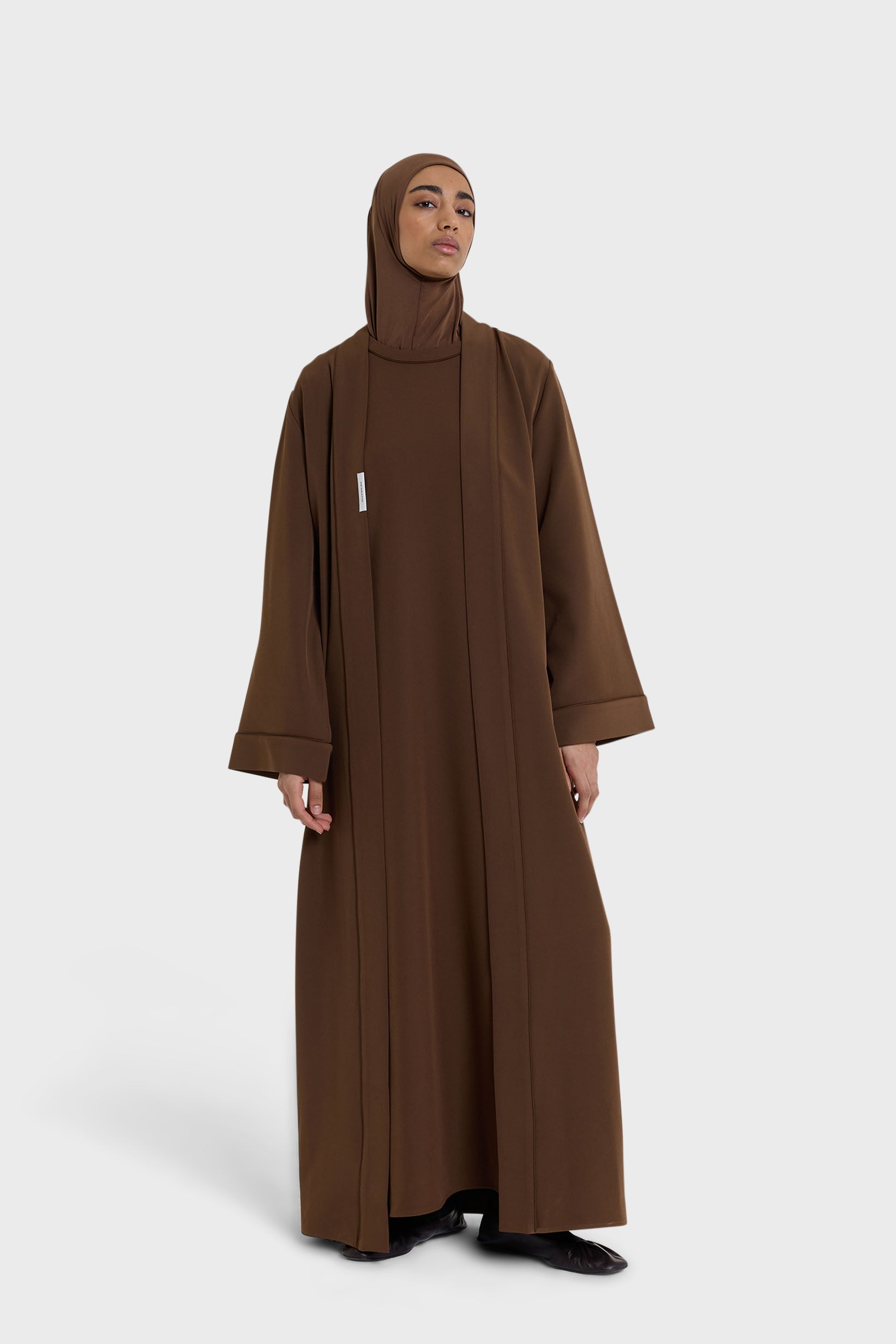 Abaya essentielle | Brun foncé