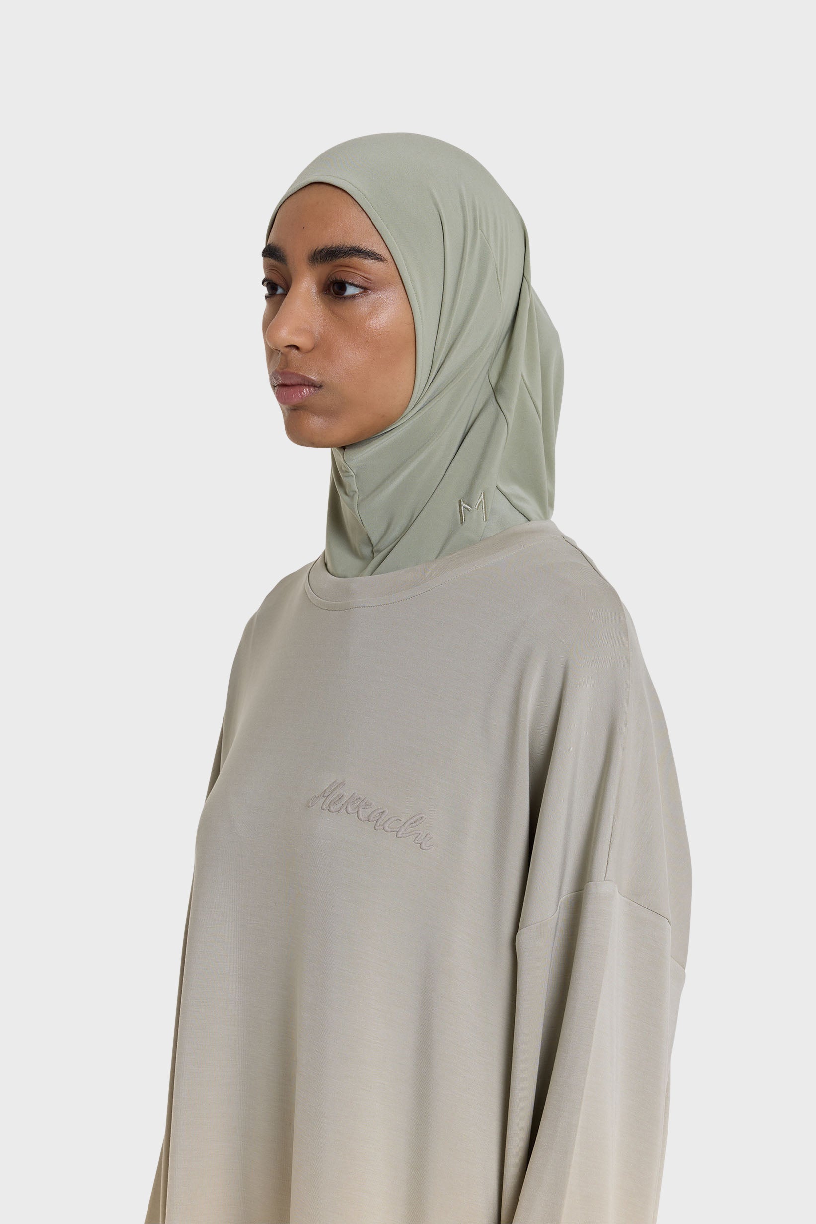 Hijab en jersey haut de gamme | Sage