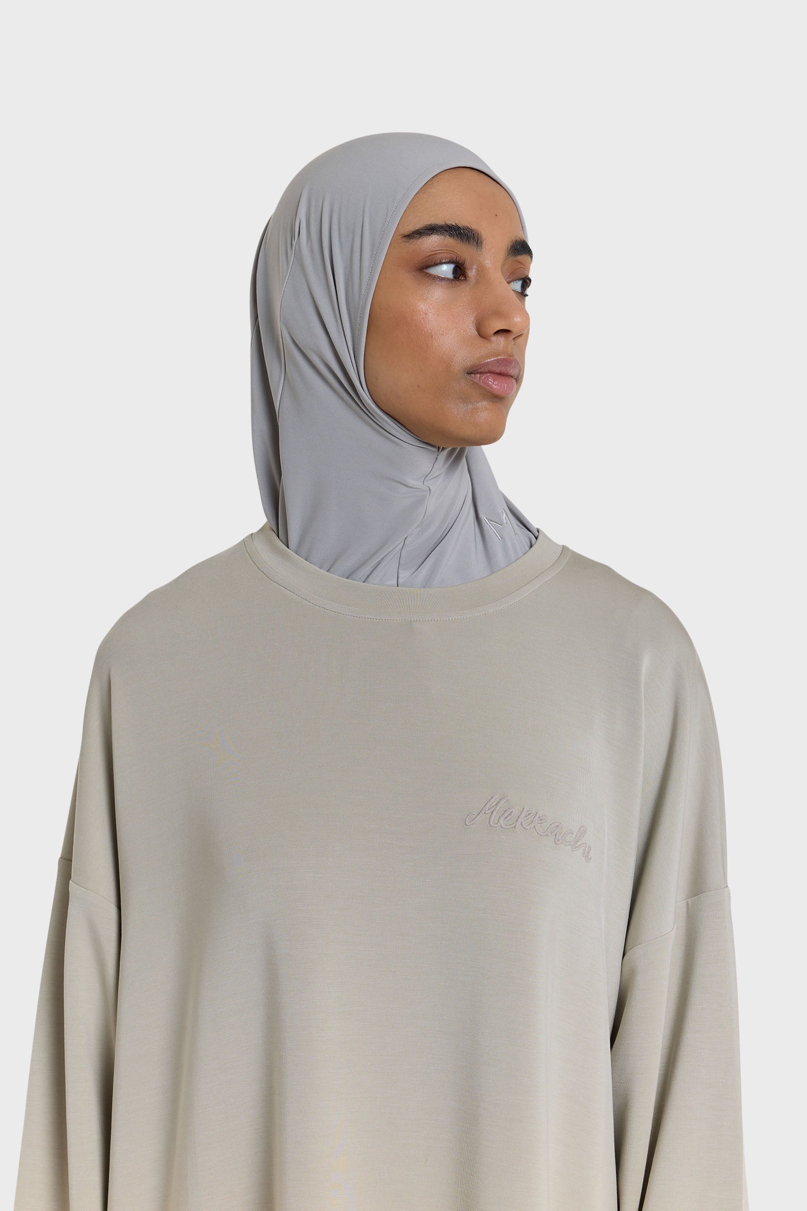 Hijab en jersey haut de gamme | Gris