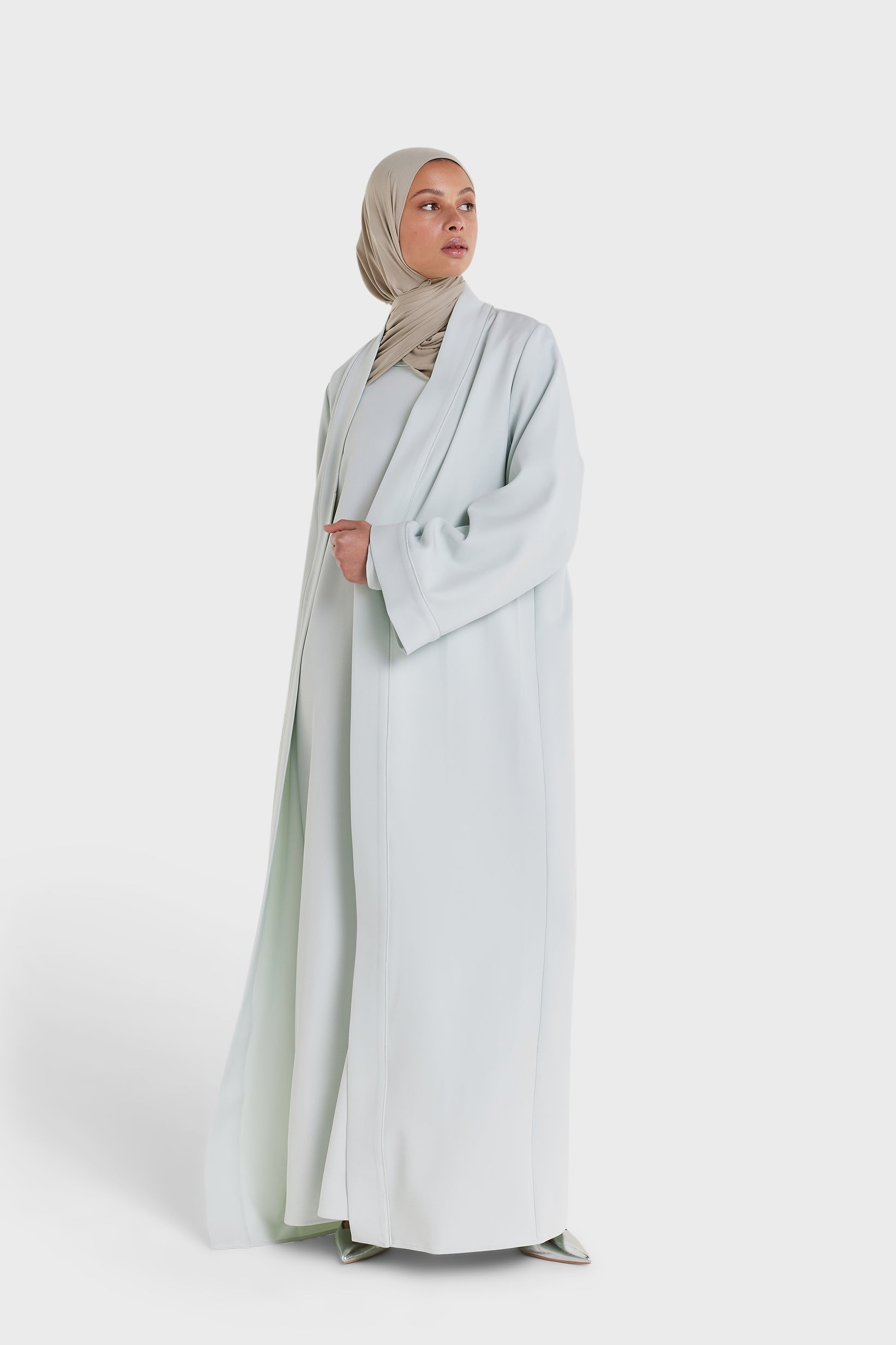 Abaya essentielle | Bleu glacier