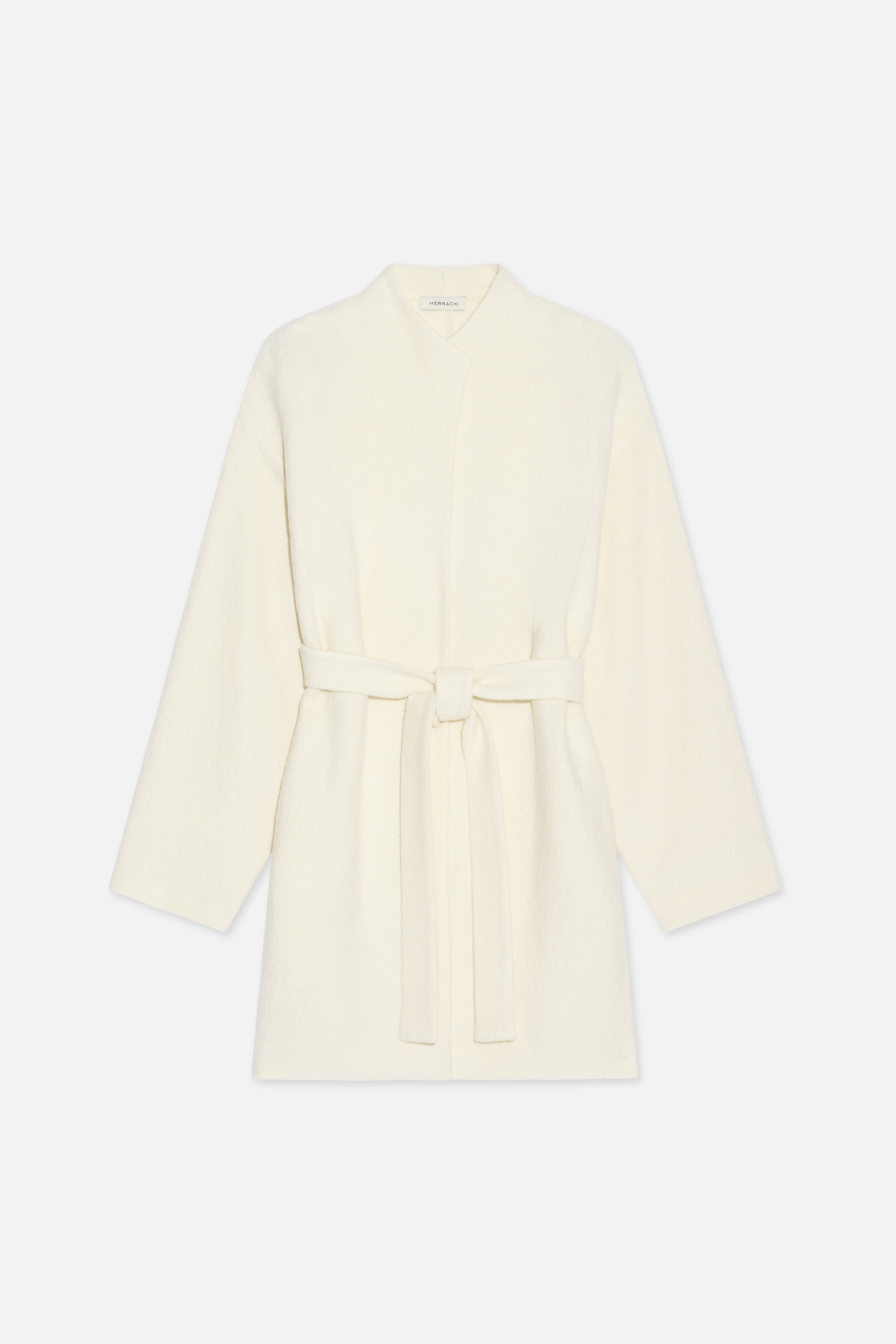 Veste en jersey bouclé | Nuage Blanc