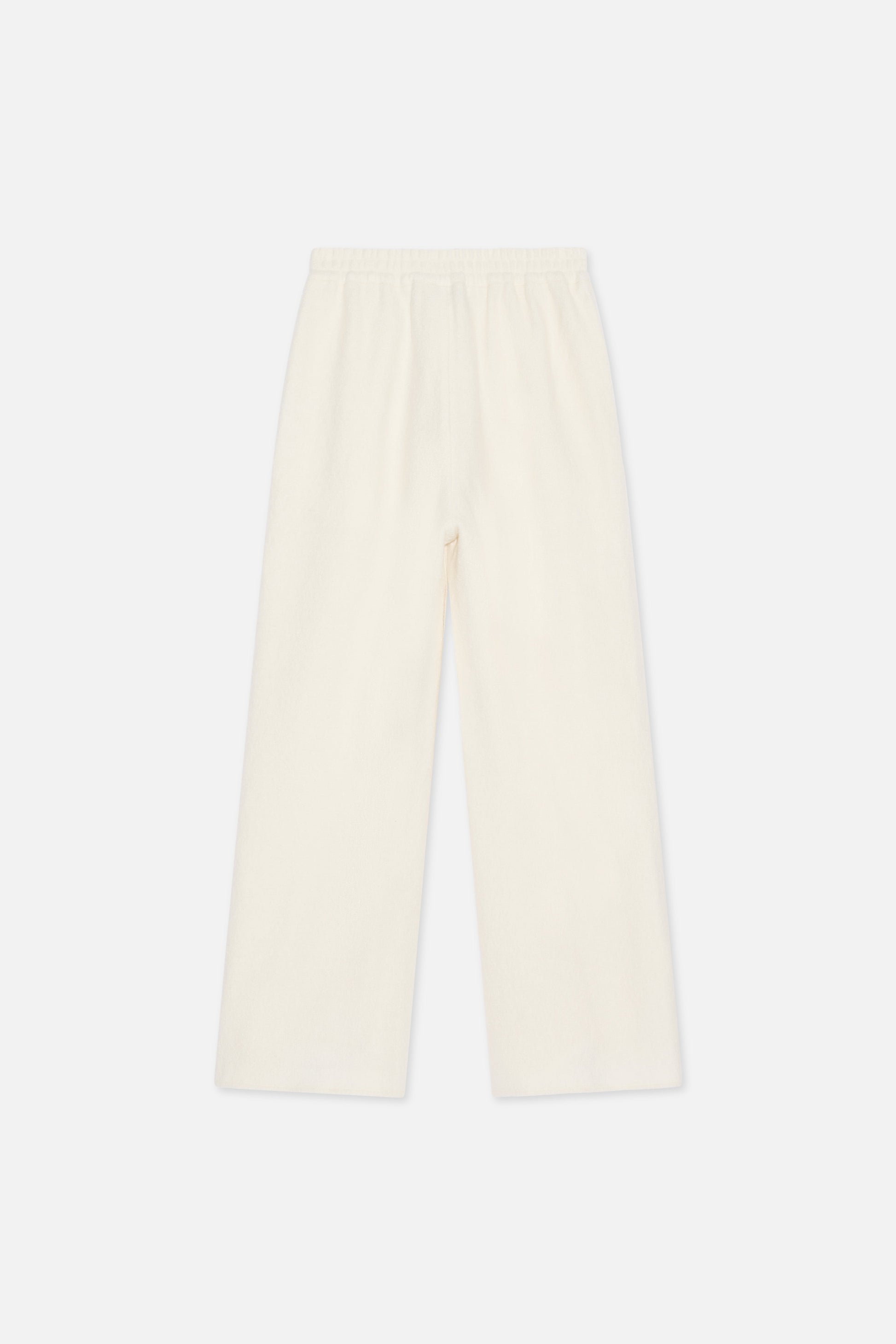 Pantalon en jersey bouclé | Nuage Blanc