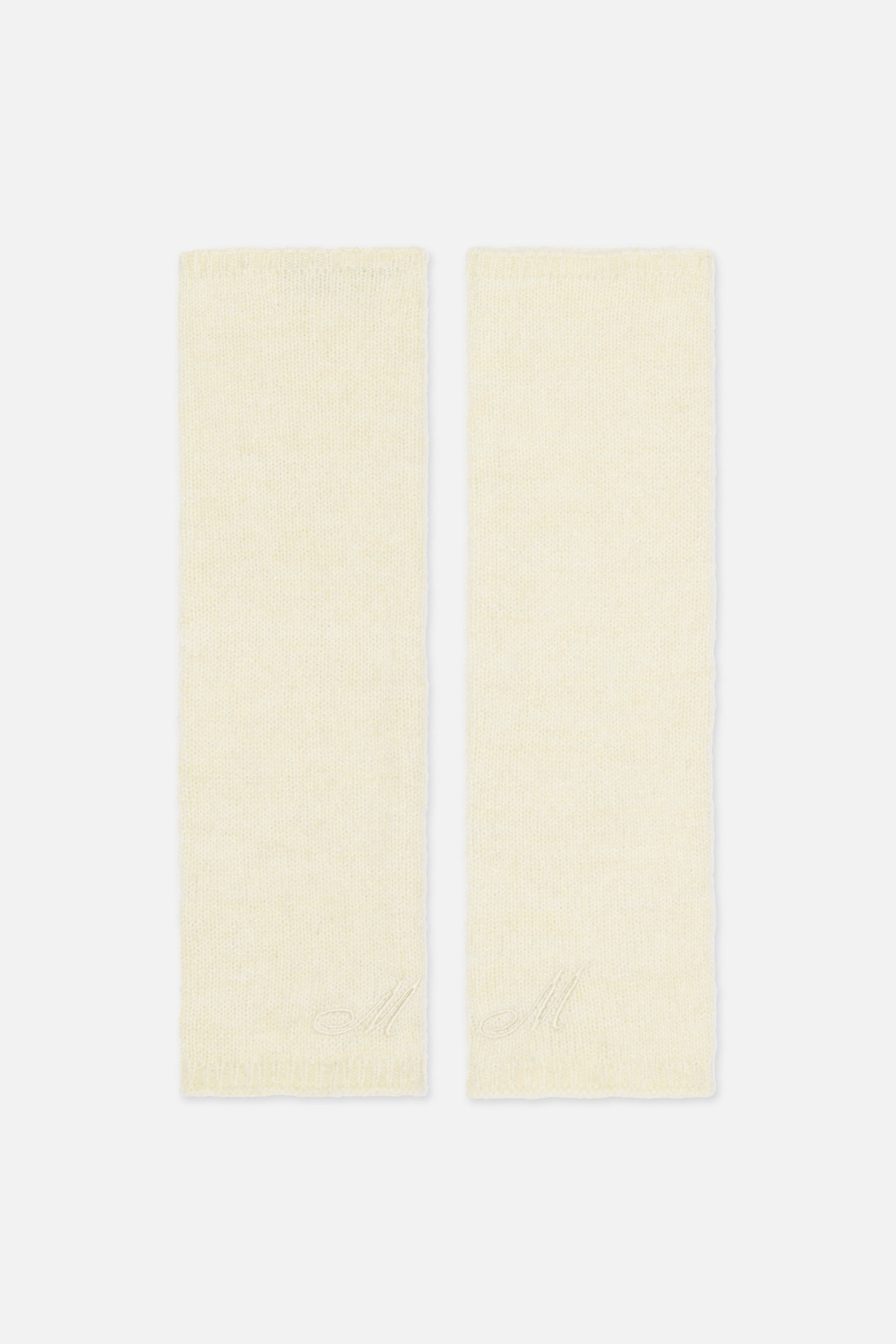 Gants en tricot brossé | Nuage Blanc