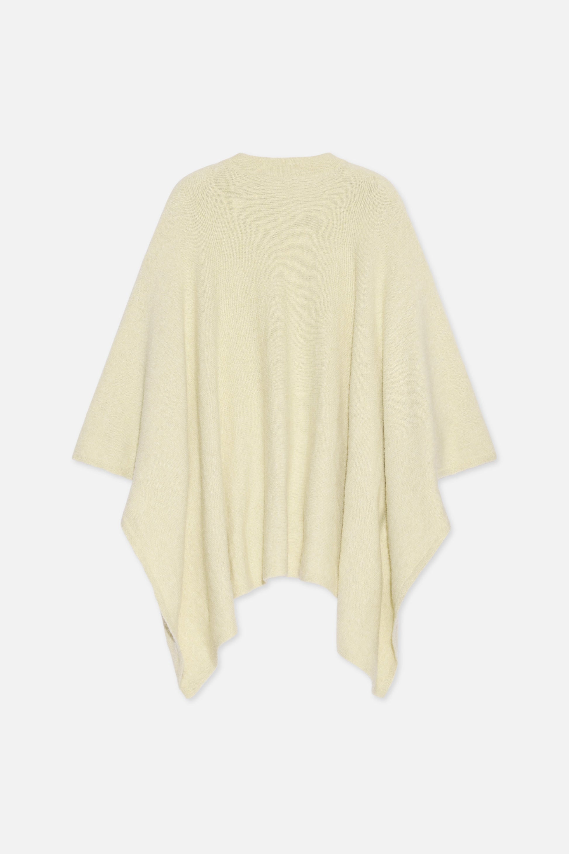 Poncho en tricot brossé | Nuage Blanc