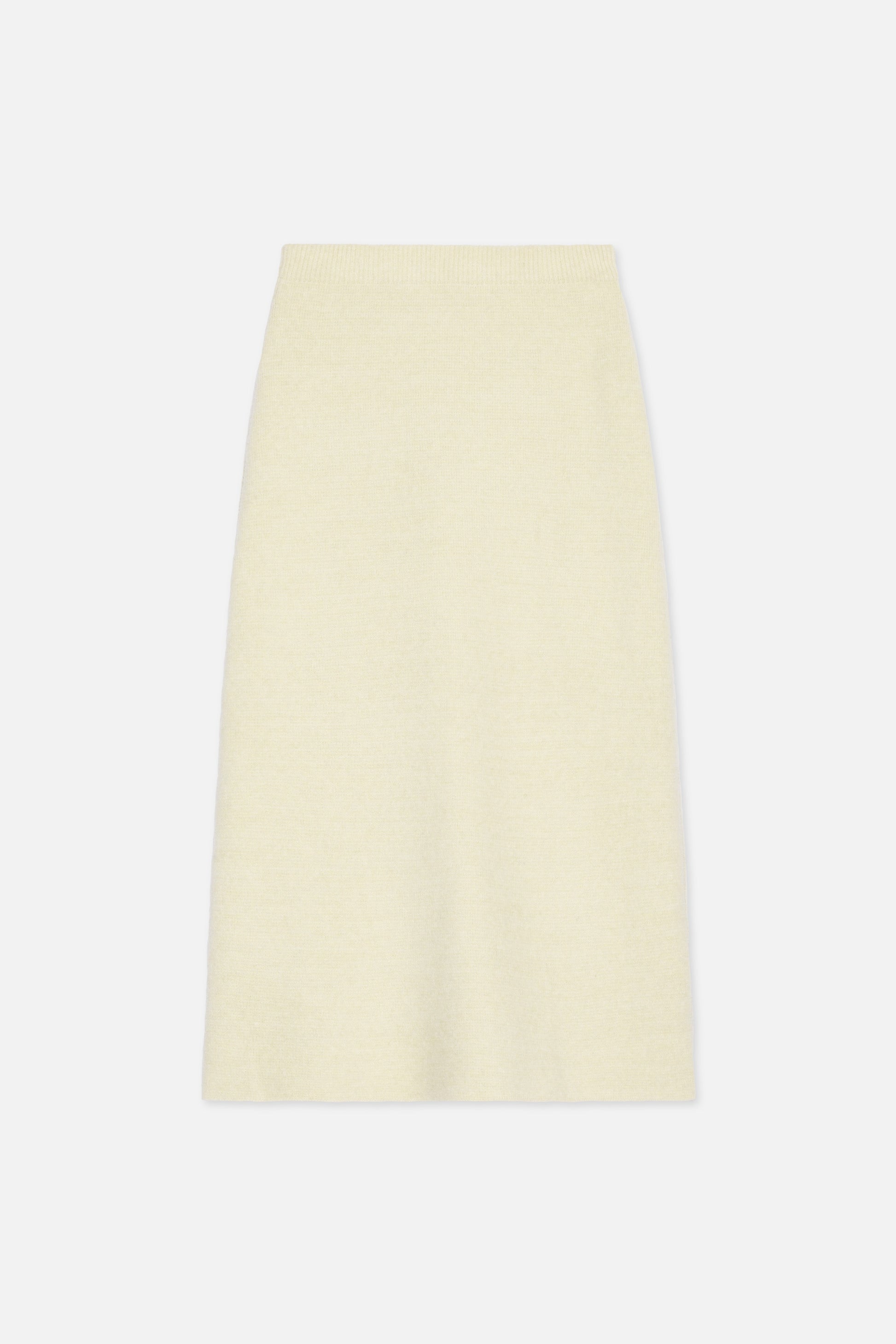 Jupe en tricot brossé | Nuage Blanc