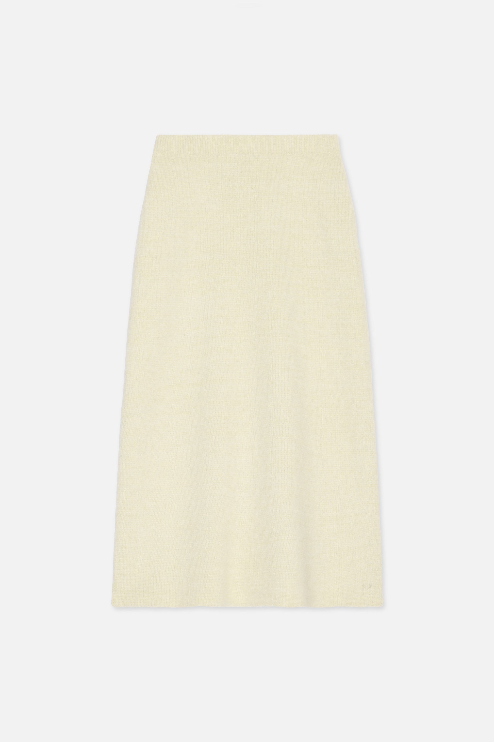 Jupe en tricot brossé | Nuage Blanc