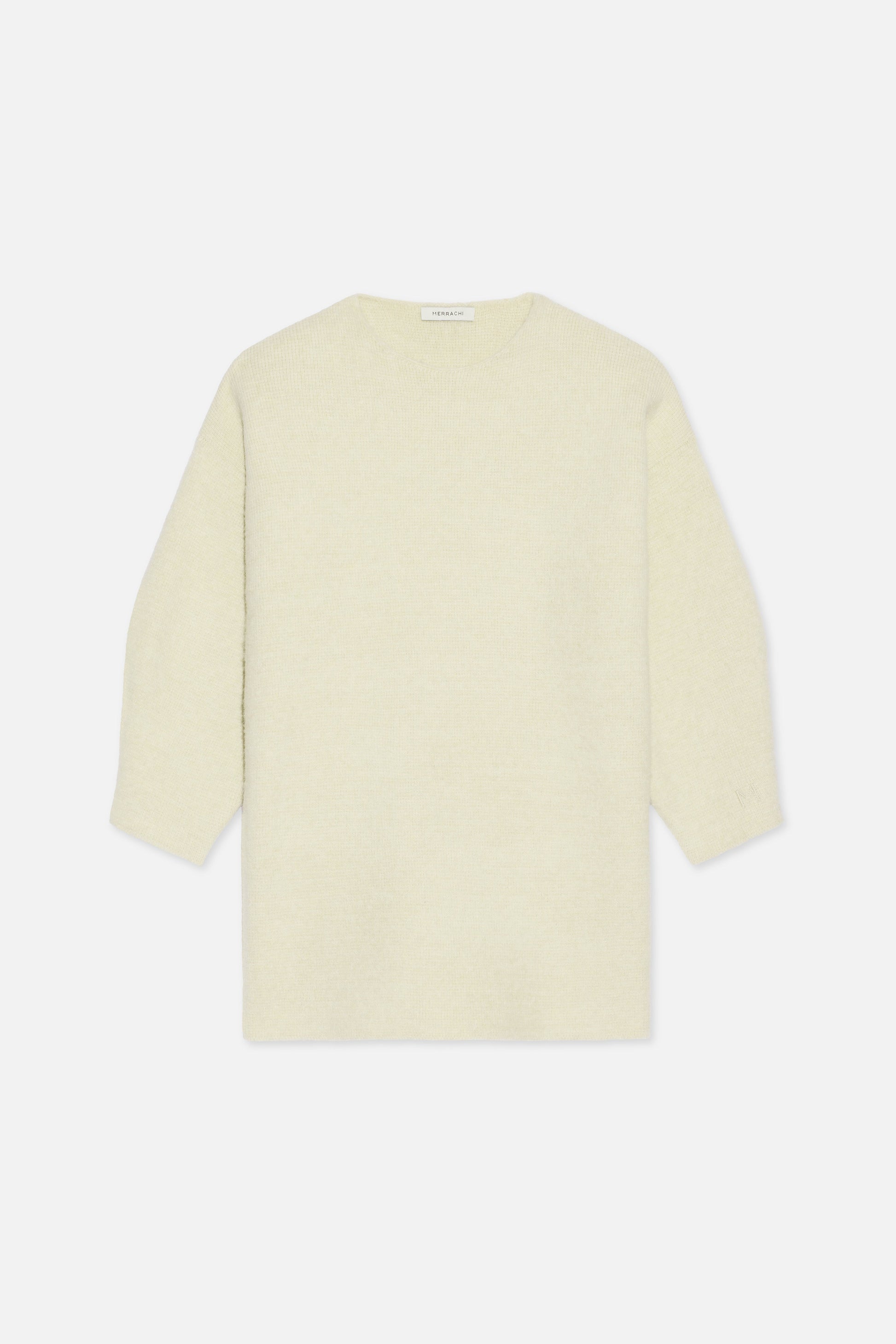 Pull en tricot brossé | Nuage Blanc