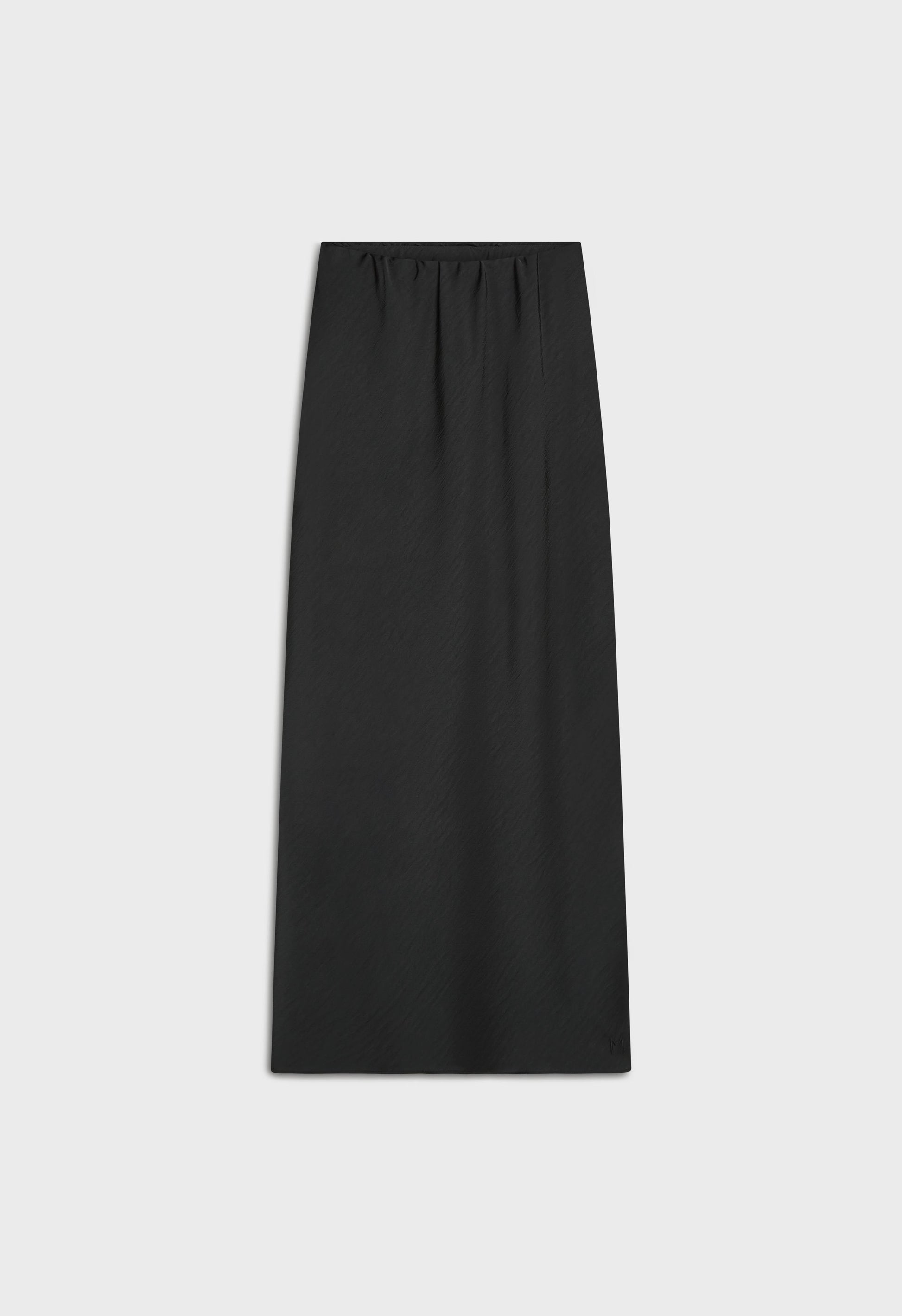 Jupe coupée en biais | Noir