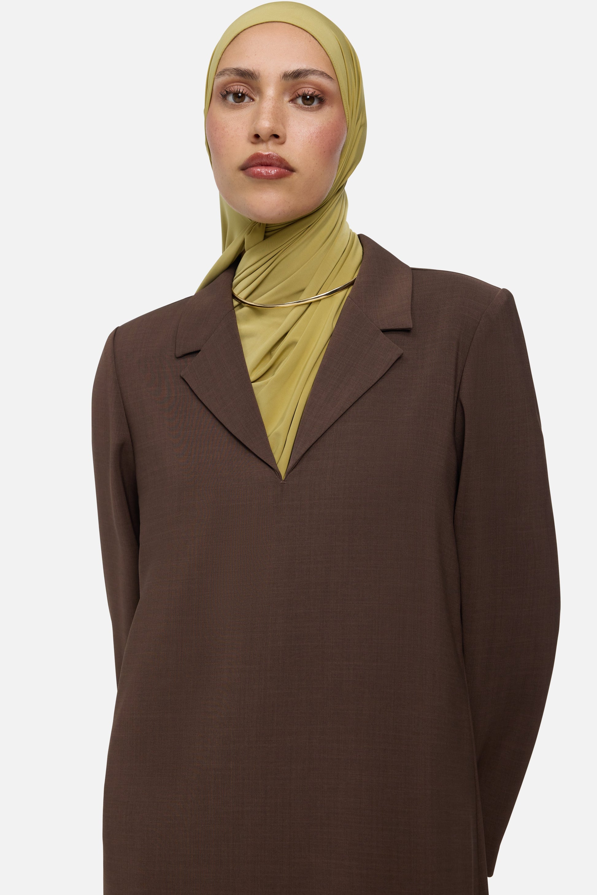 Robe blazer | Marron foncé