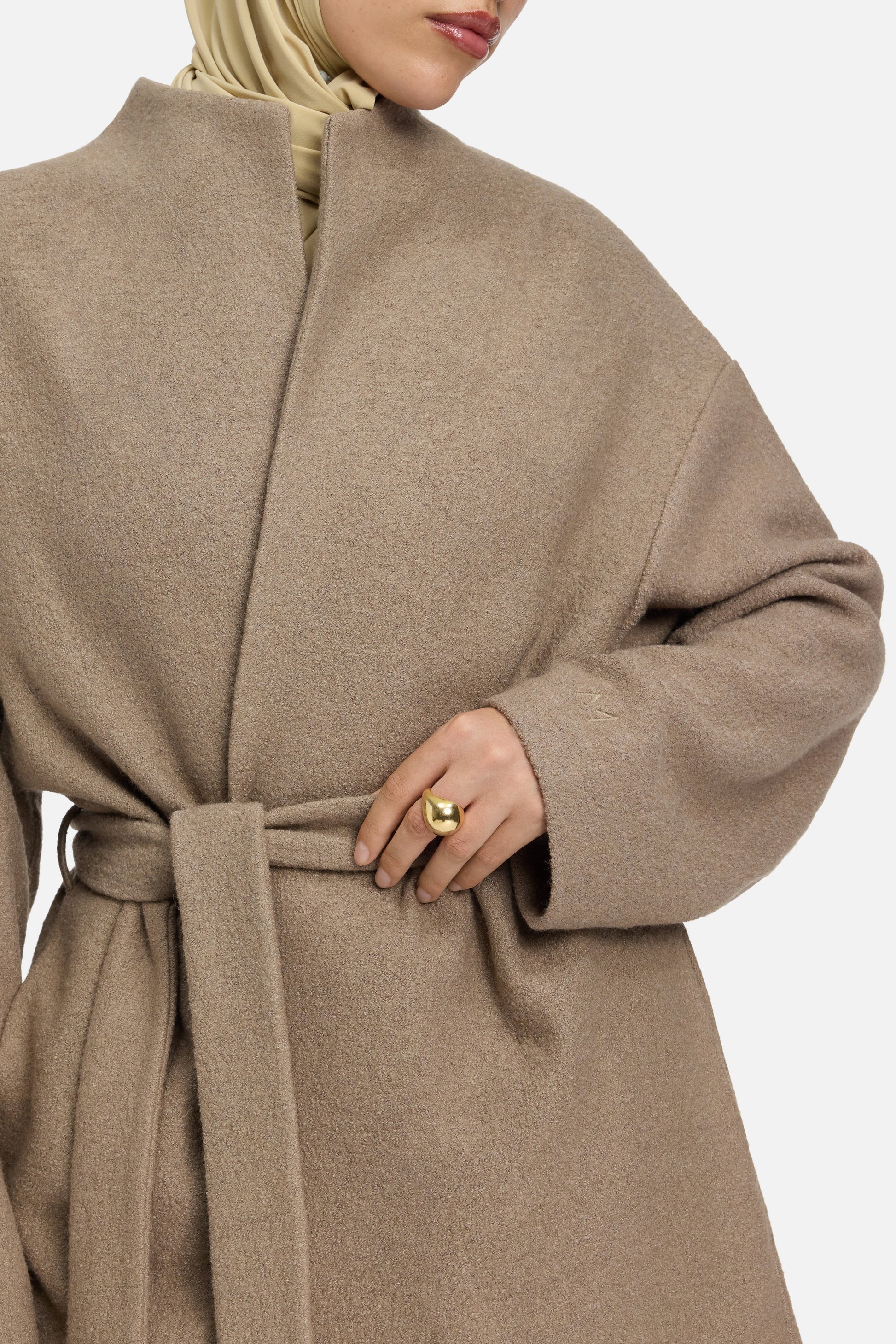 Veste en jersey bouclé | Kaki