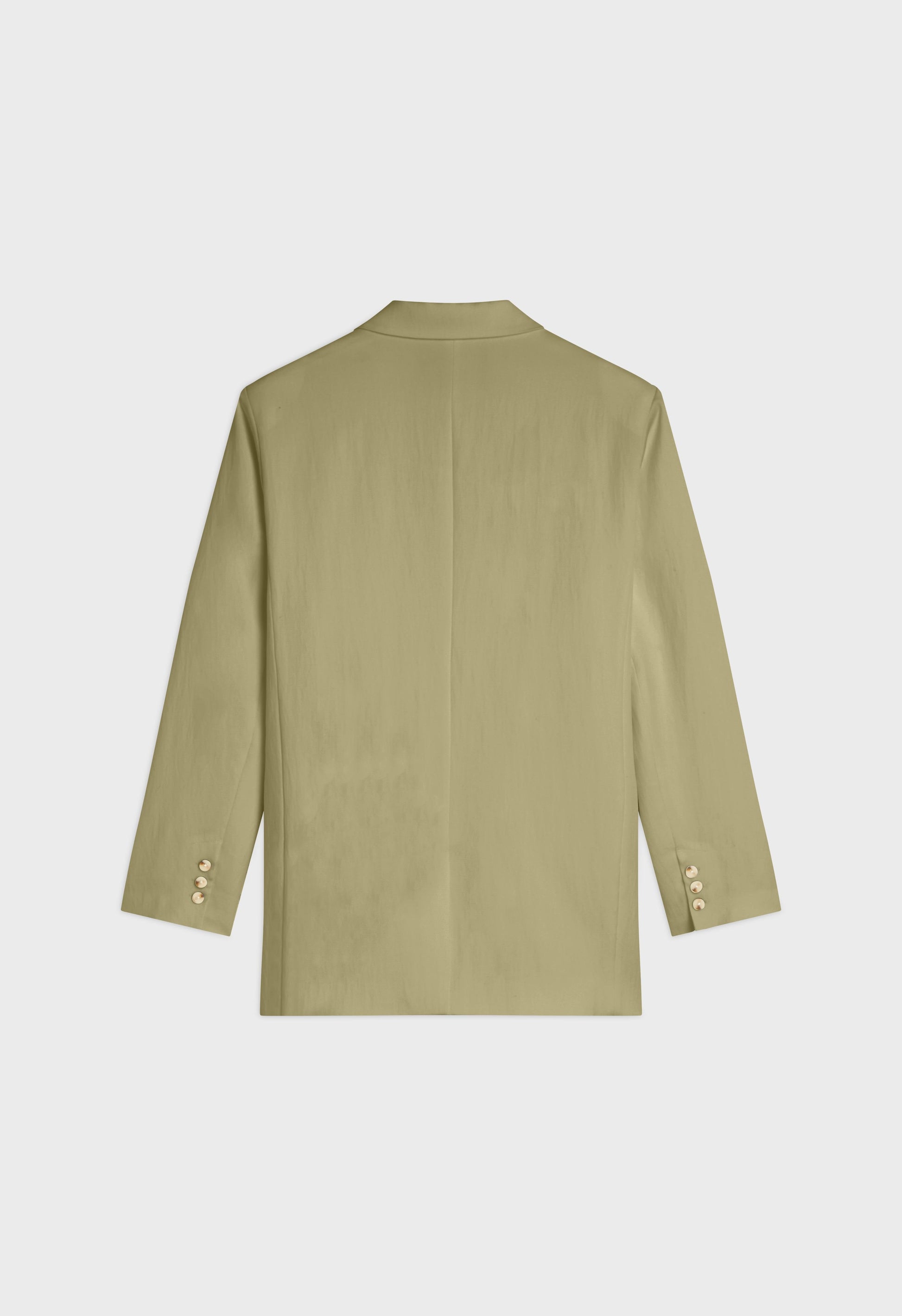 Blazer coupe carrée | Gris Vert