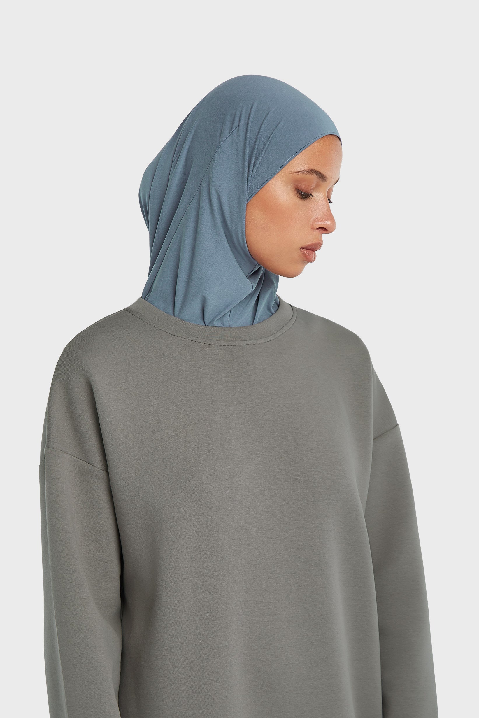 Hijab respirant | Indigo poussiéreux