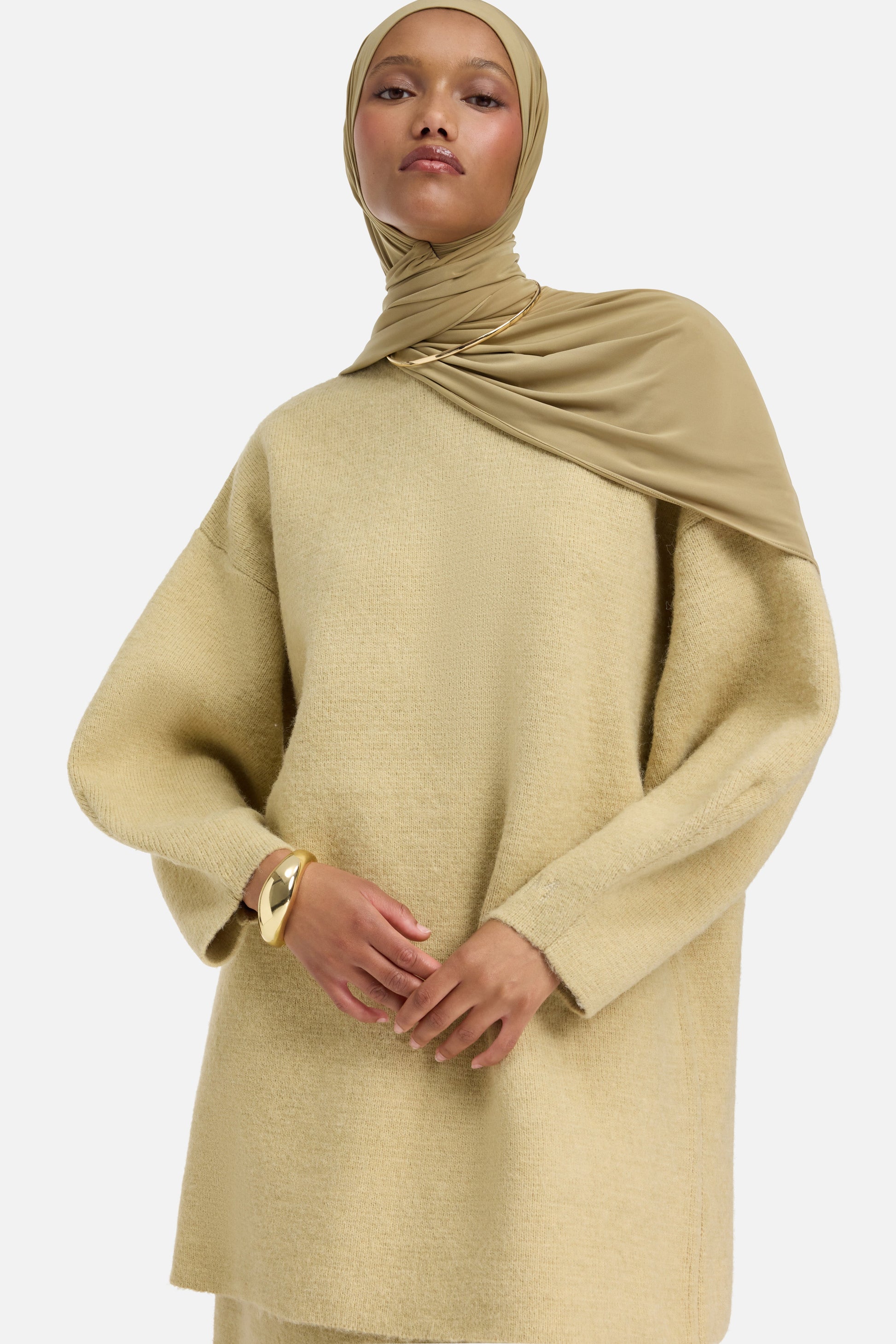 Pull en tricot brossé | Argile du désert