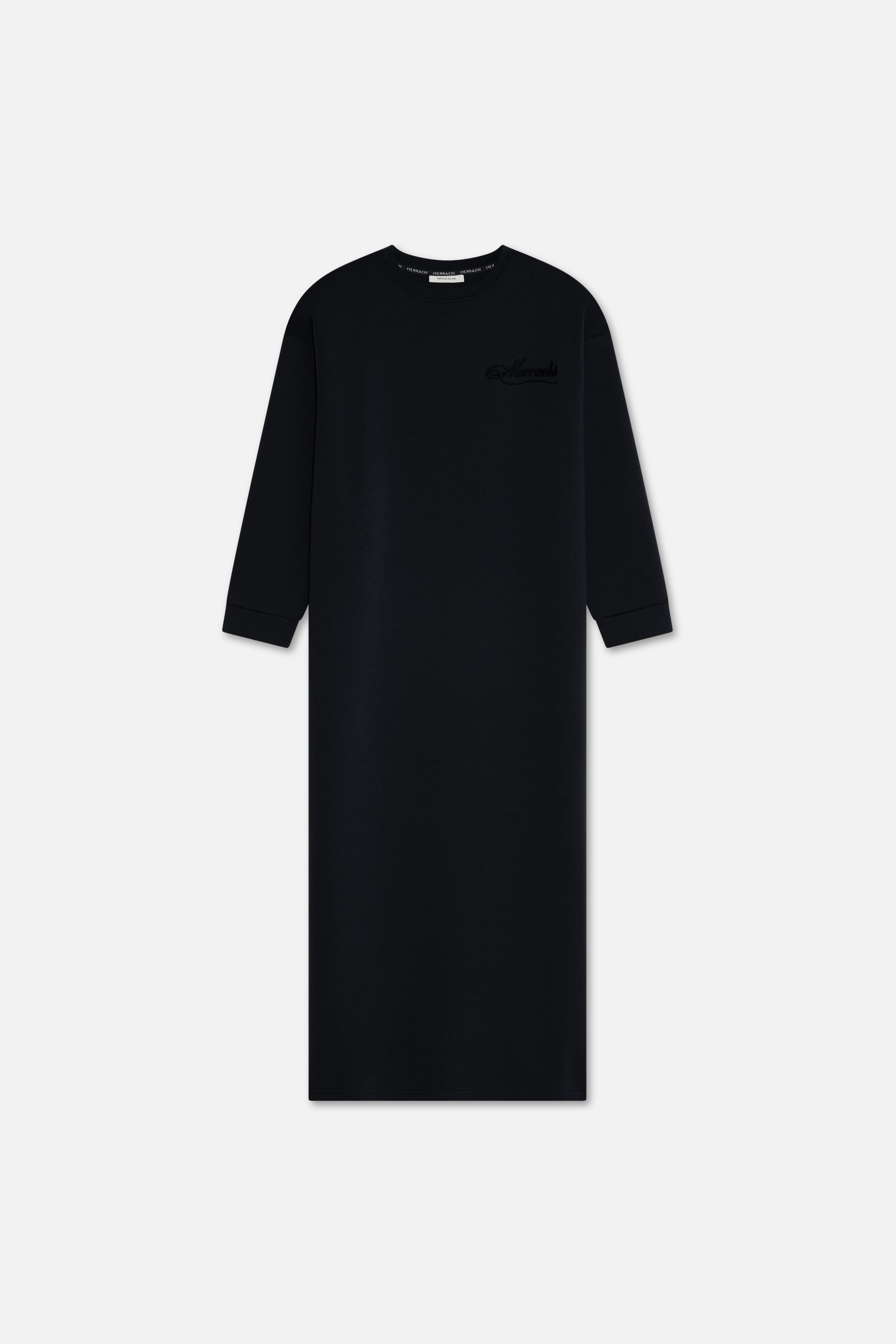 Robe pull confortable | Noir