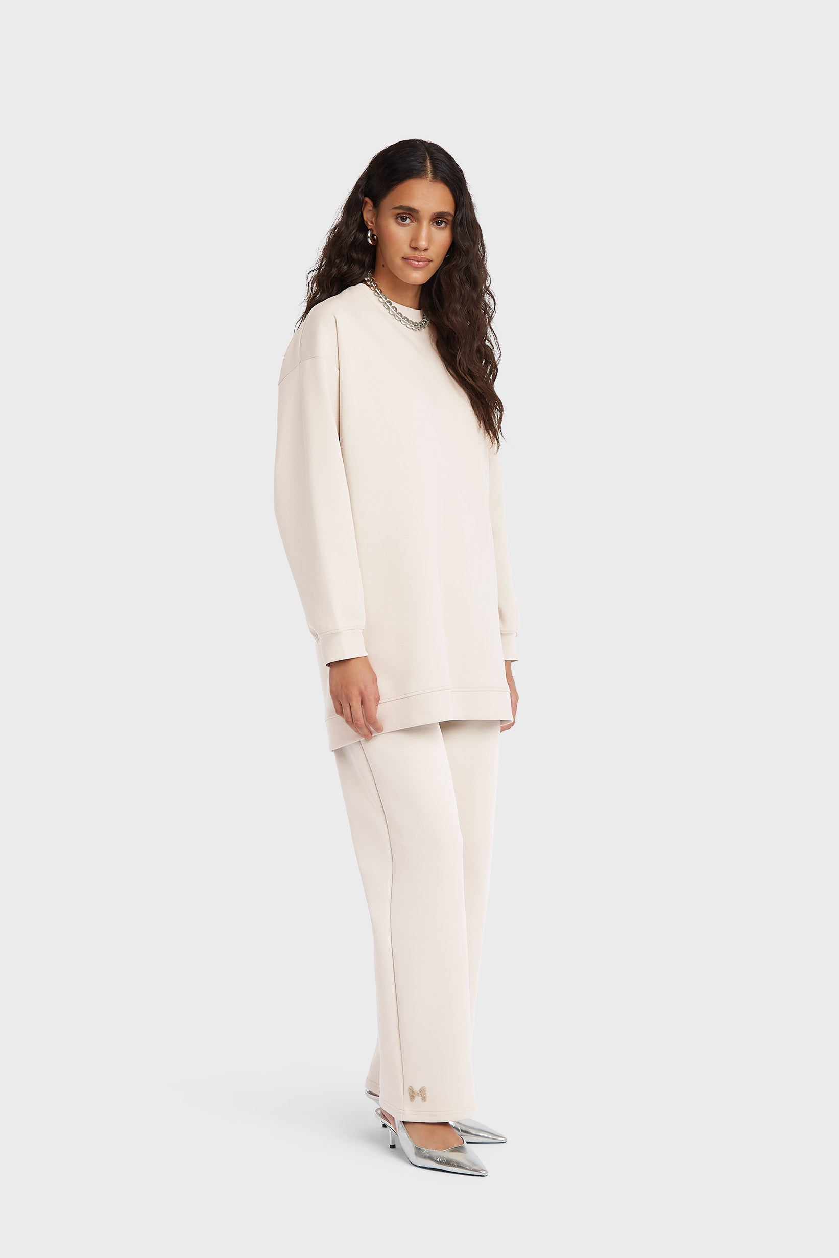 Pull confortable | Taupe doux