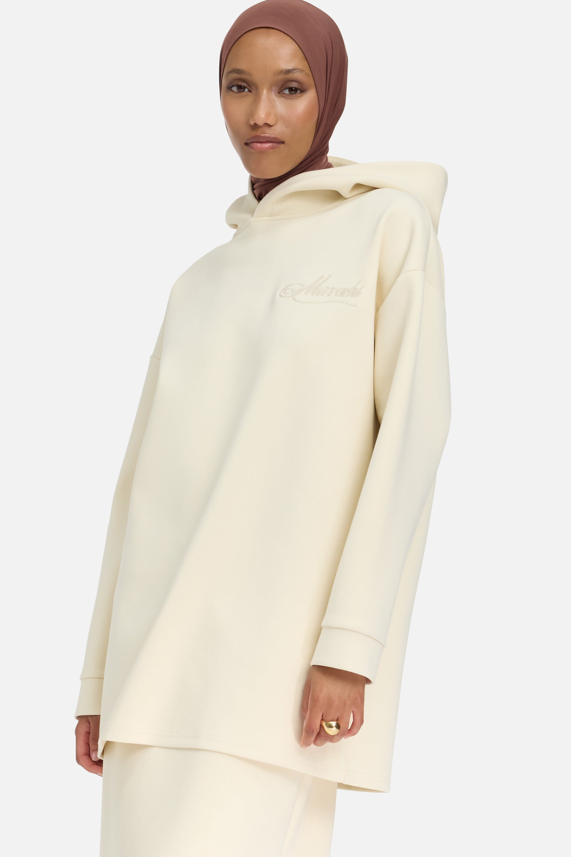 Sweat à capuche confortable | Nuage Blanc