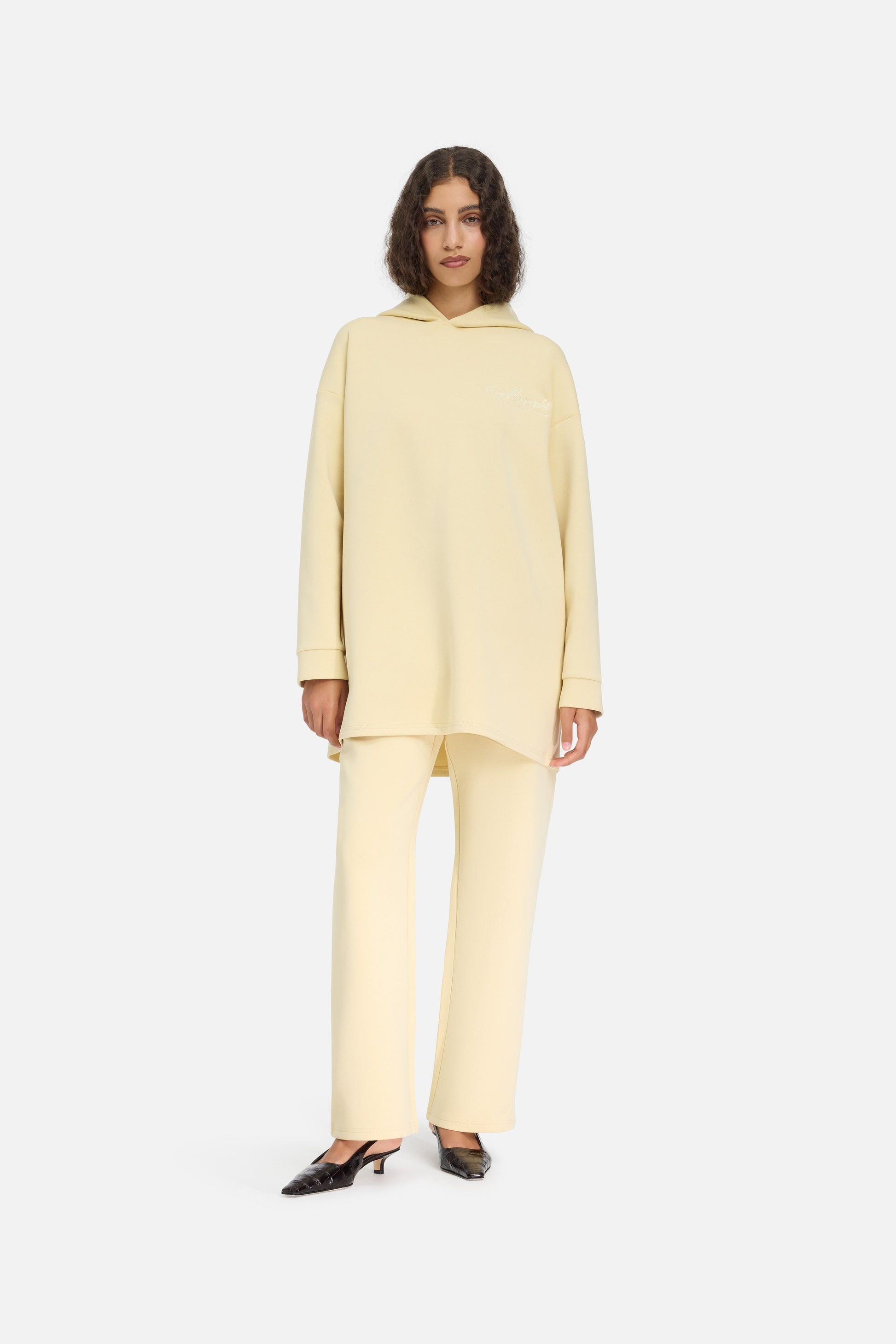 Sweat à capuche confortable | Miel Blanc