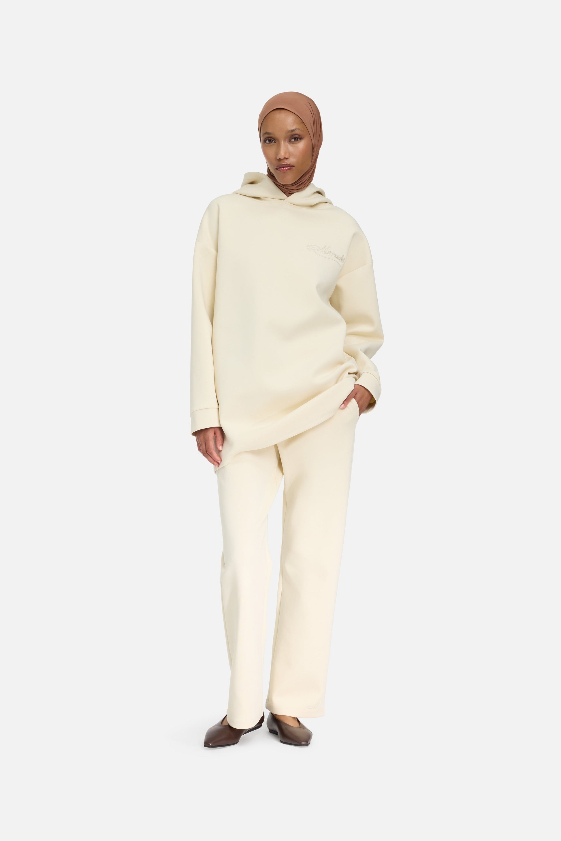 Sweat à capuche confortable | Nuage Blanc