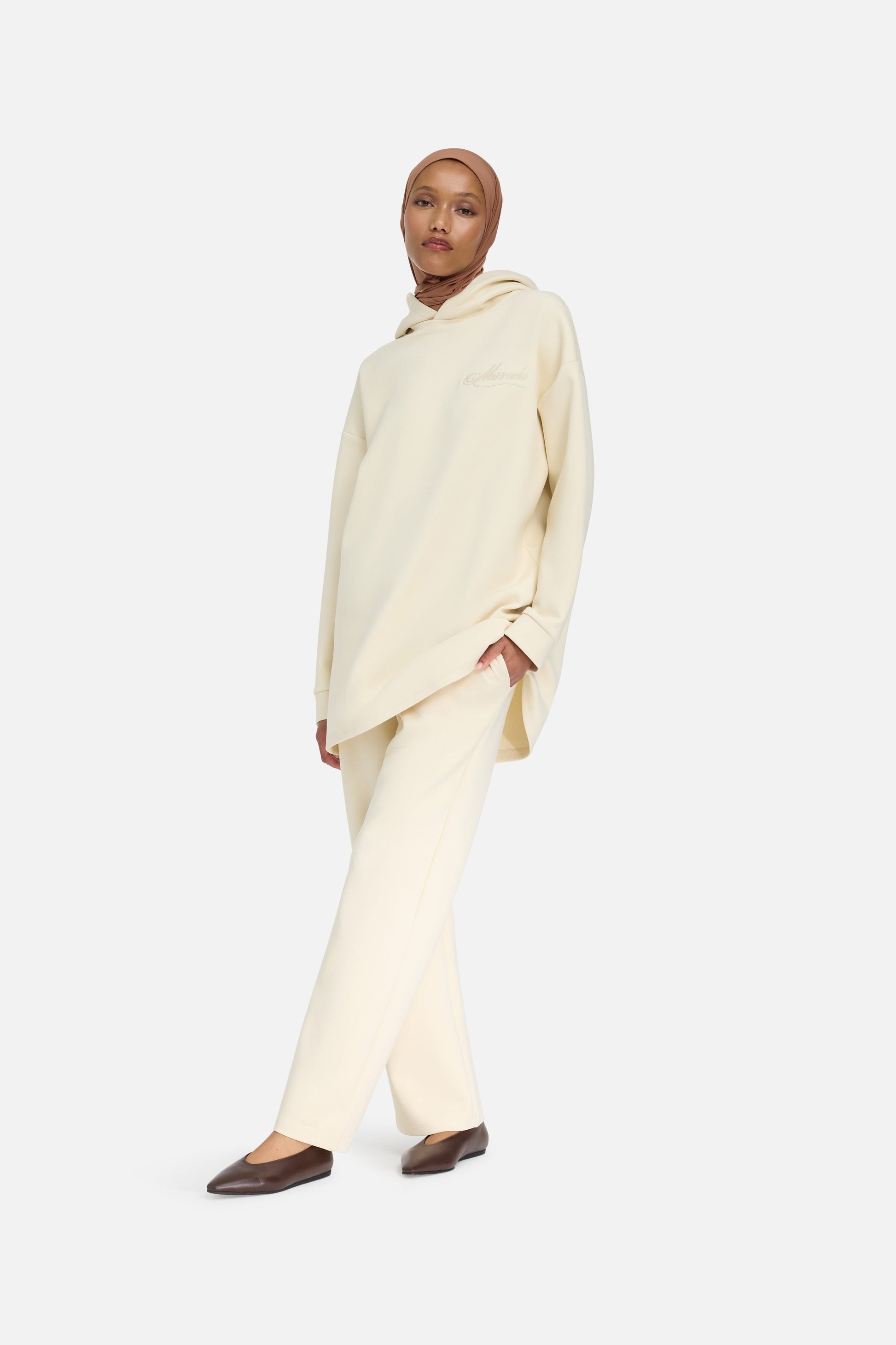 Sweat à capuche confortable | Nuage Blanc