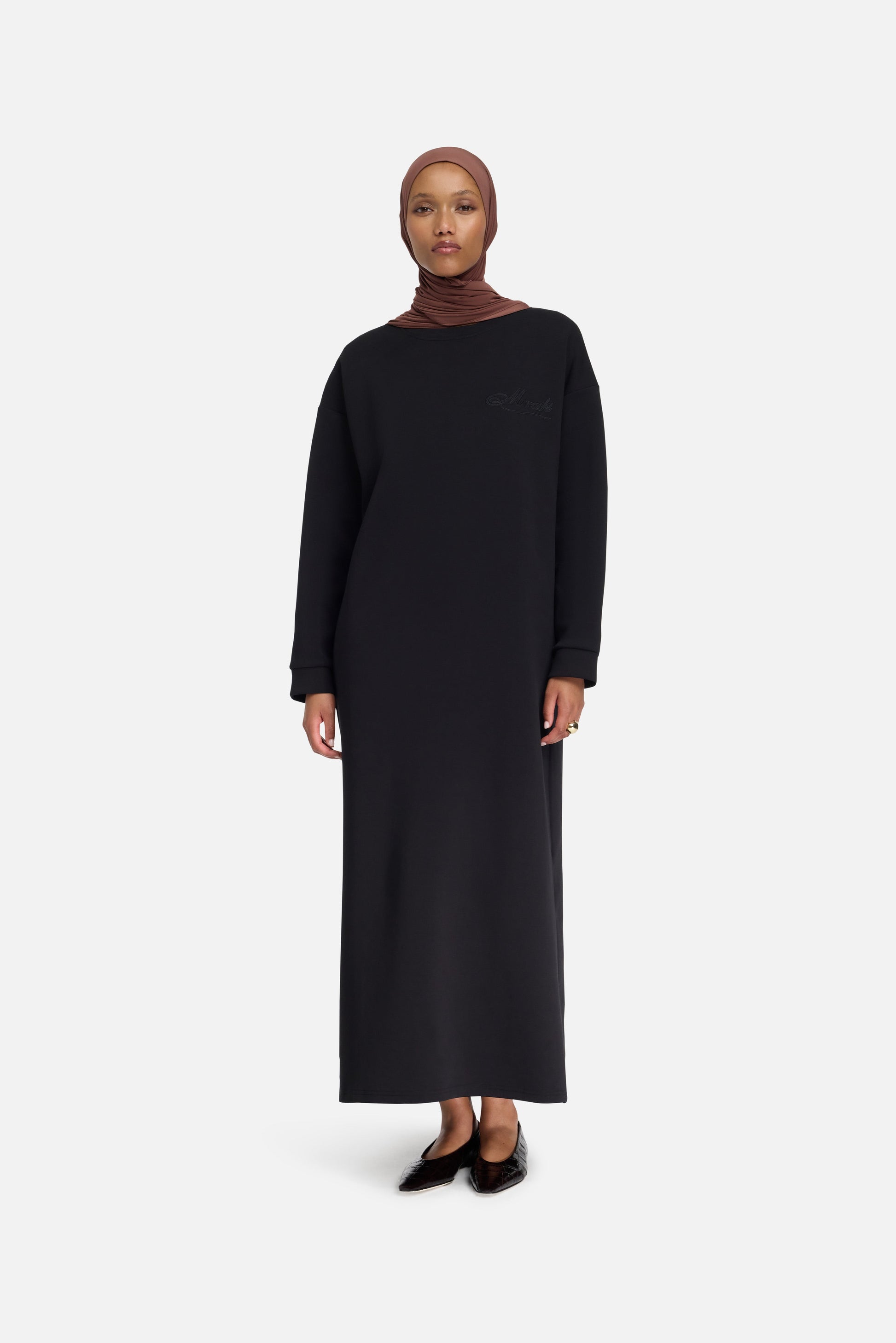 Robe pull confortable | Noir
