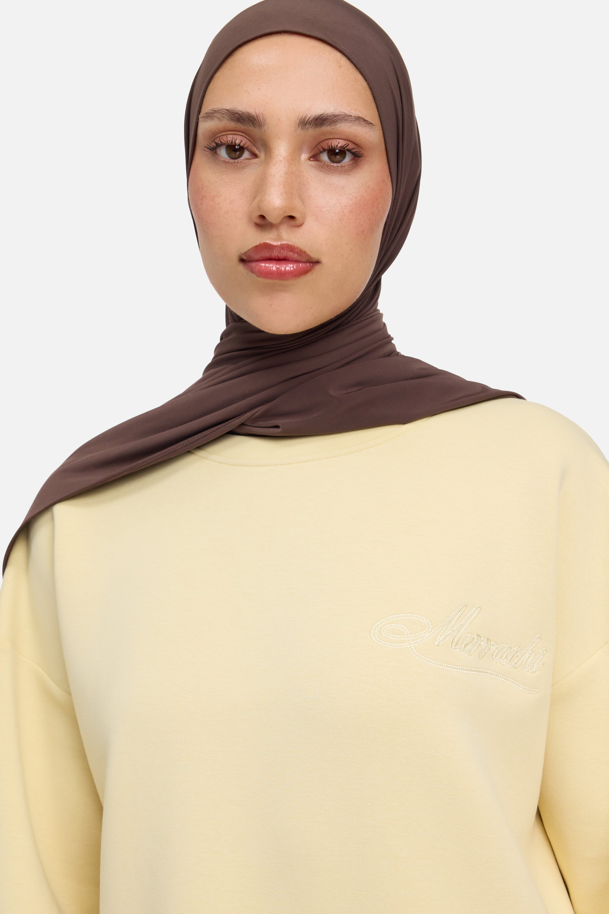 Robe pull confortable | Miel Blanc