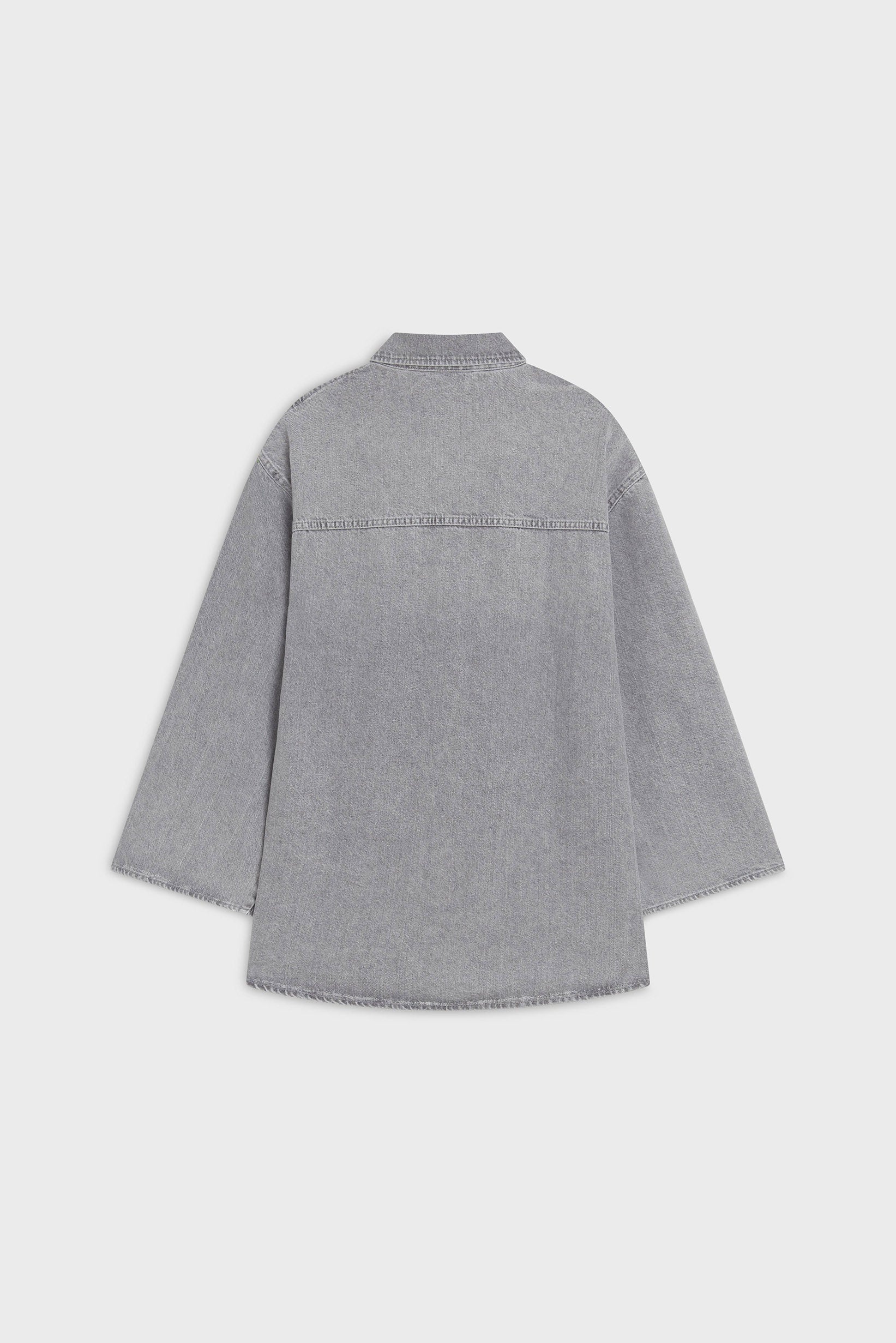 Chemise en jean | Gris matin délavé