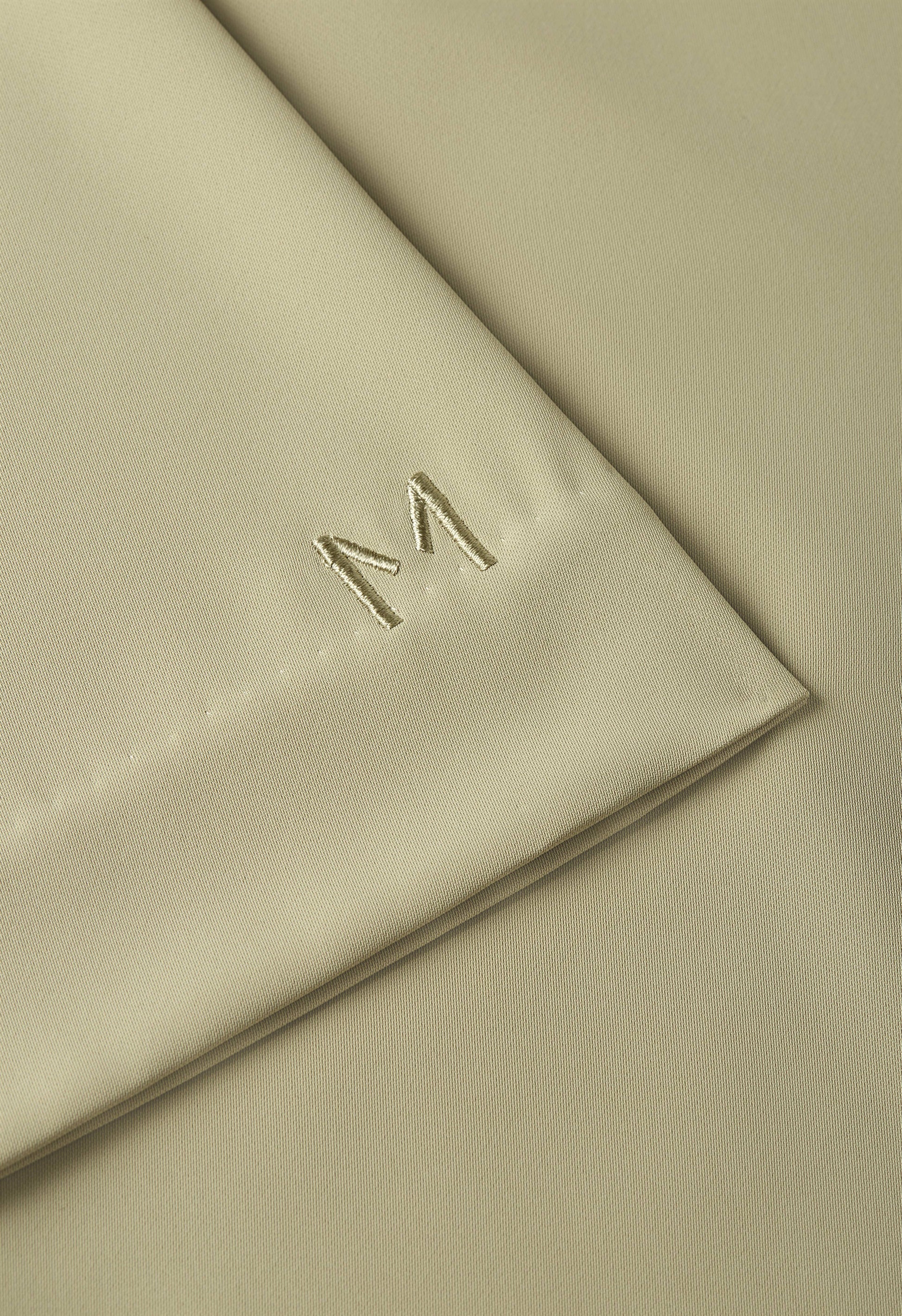 Pantalon ajusté à taille élastiquée | Basilic sec