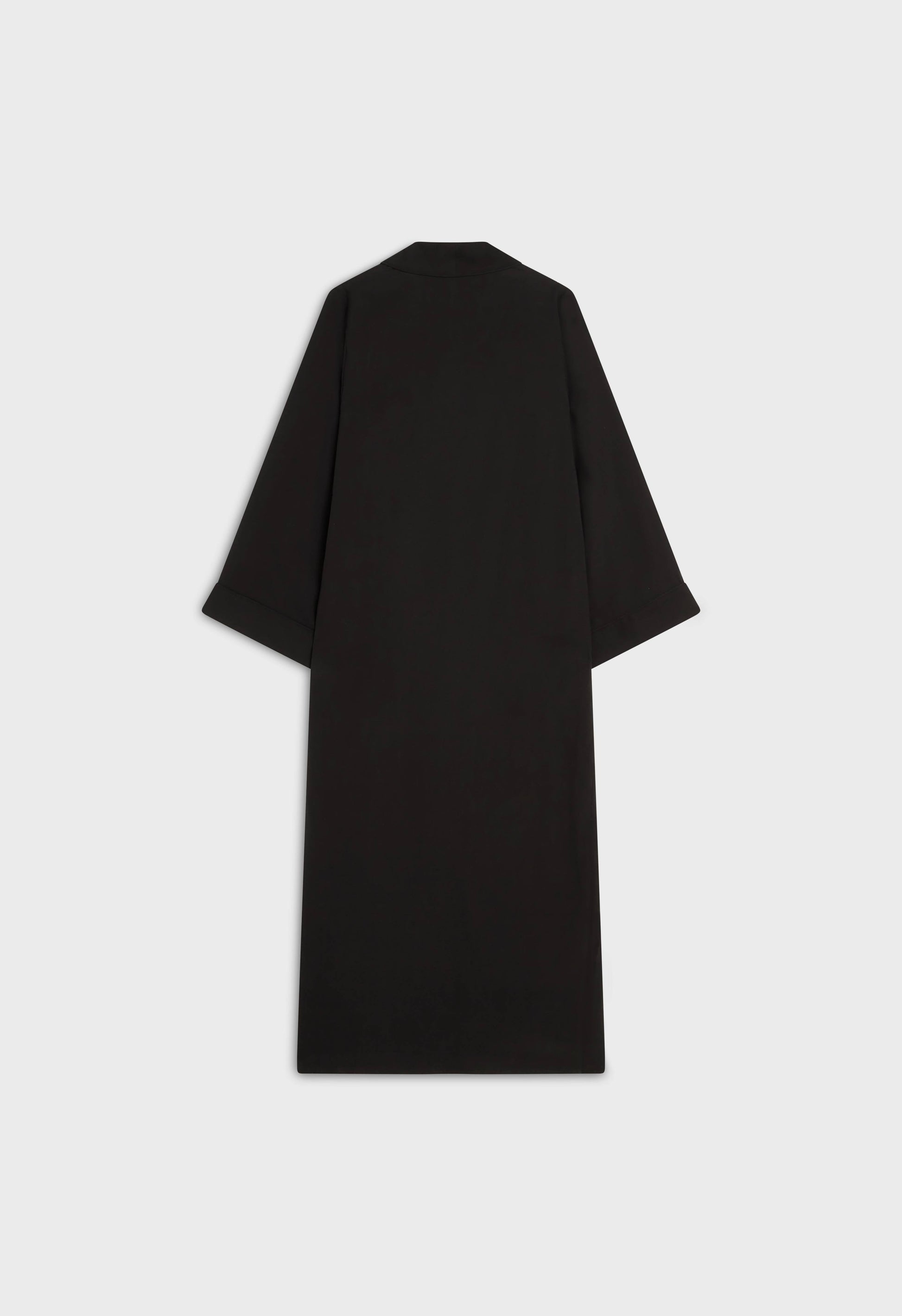 Short Abaya tissé doux essentiel | Noir