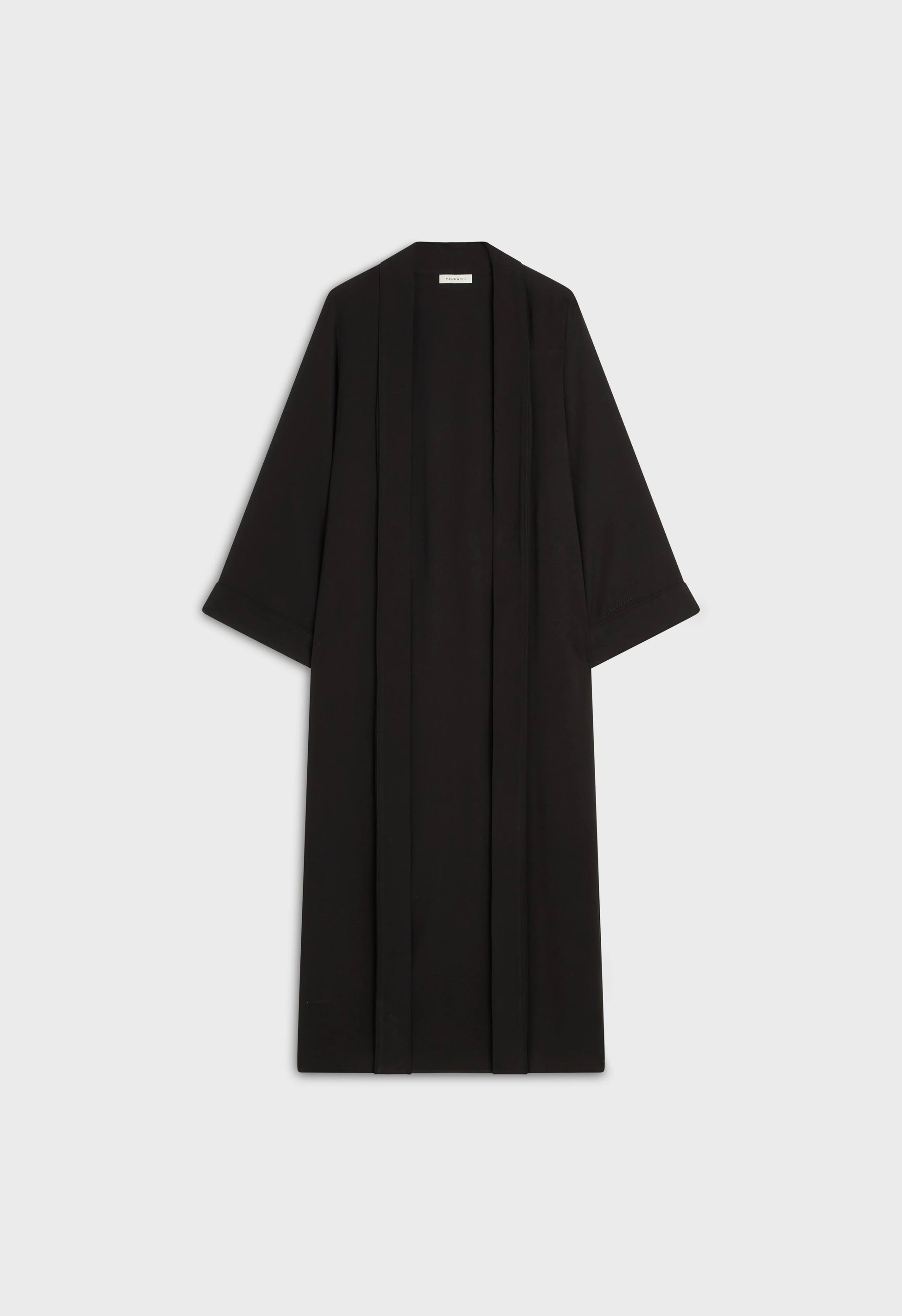 Abaya tissée douce essentielle Regular | Noir