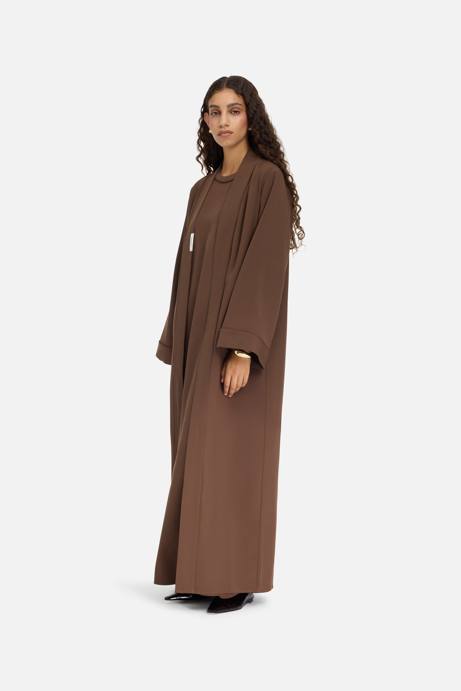 Short Abaya essentiel | Chocolat