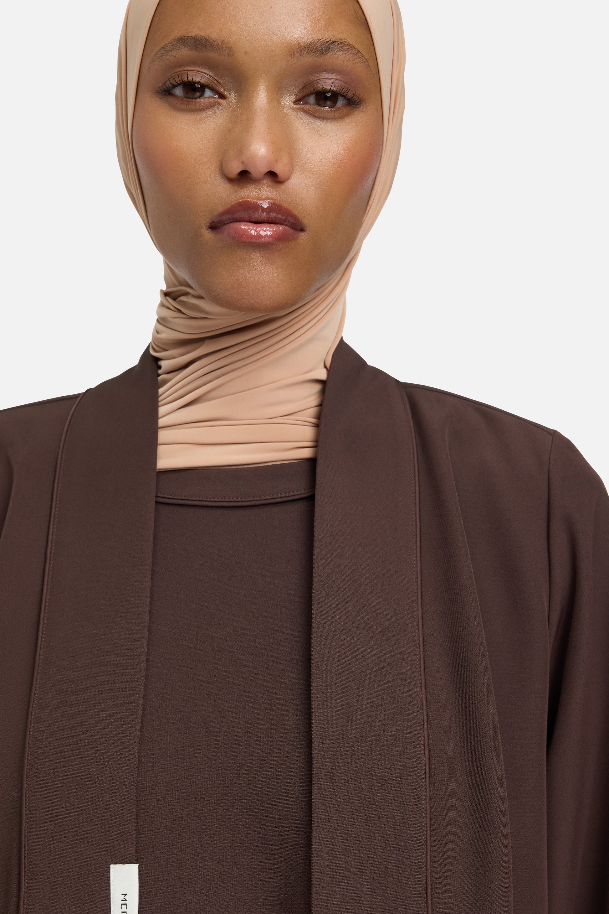 Short Abaya essentiel | Marron foncé