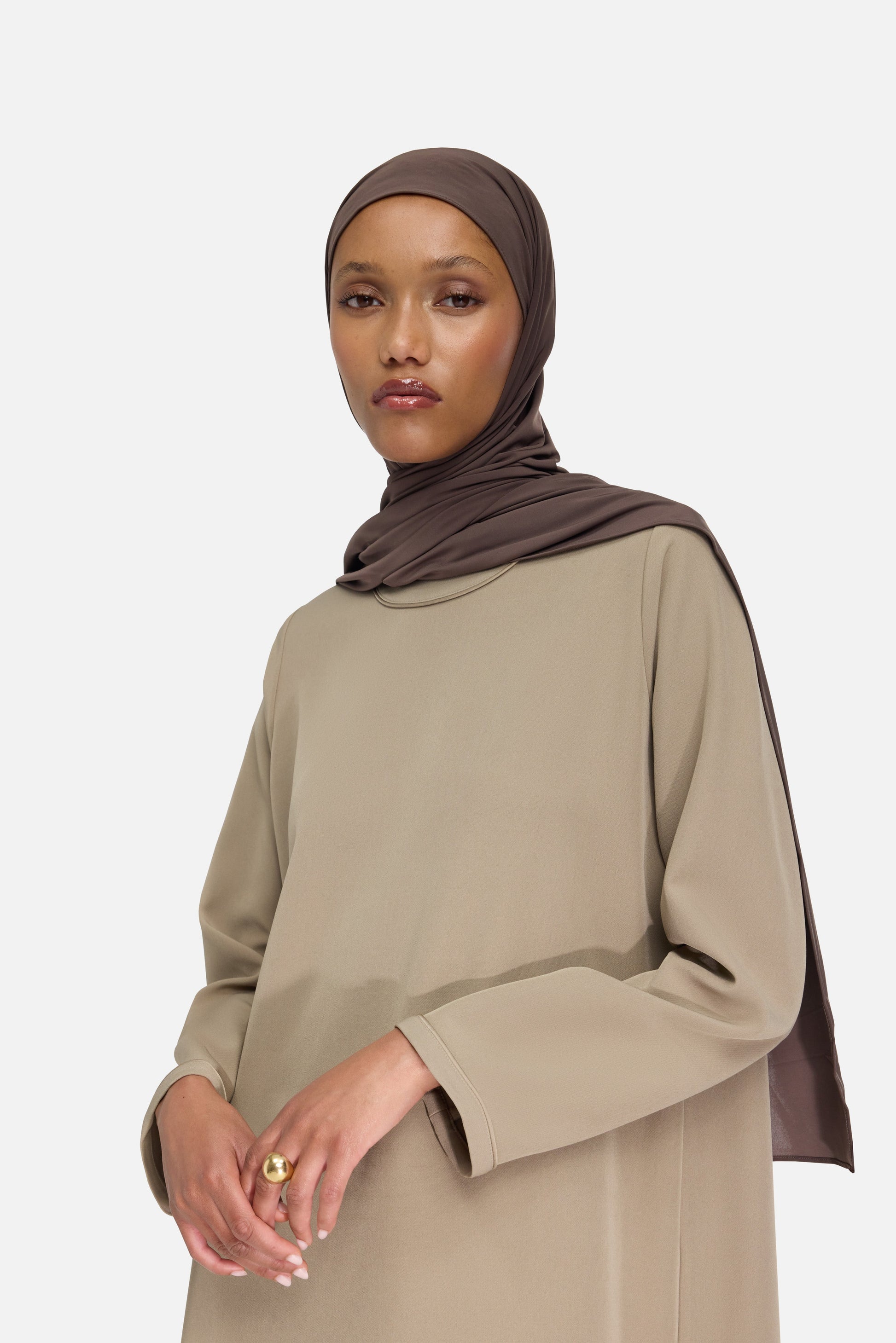 Robe Essentielle Courte | Kaki