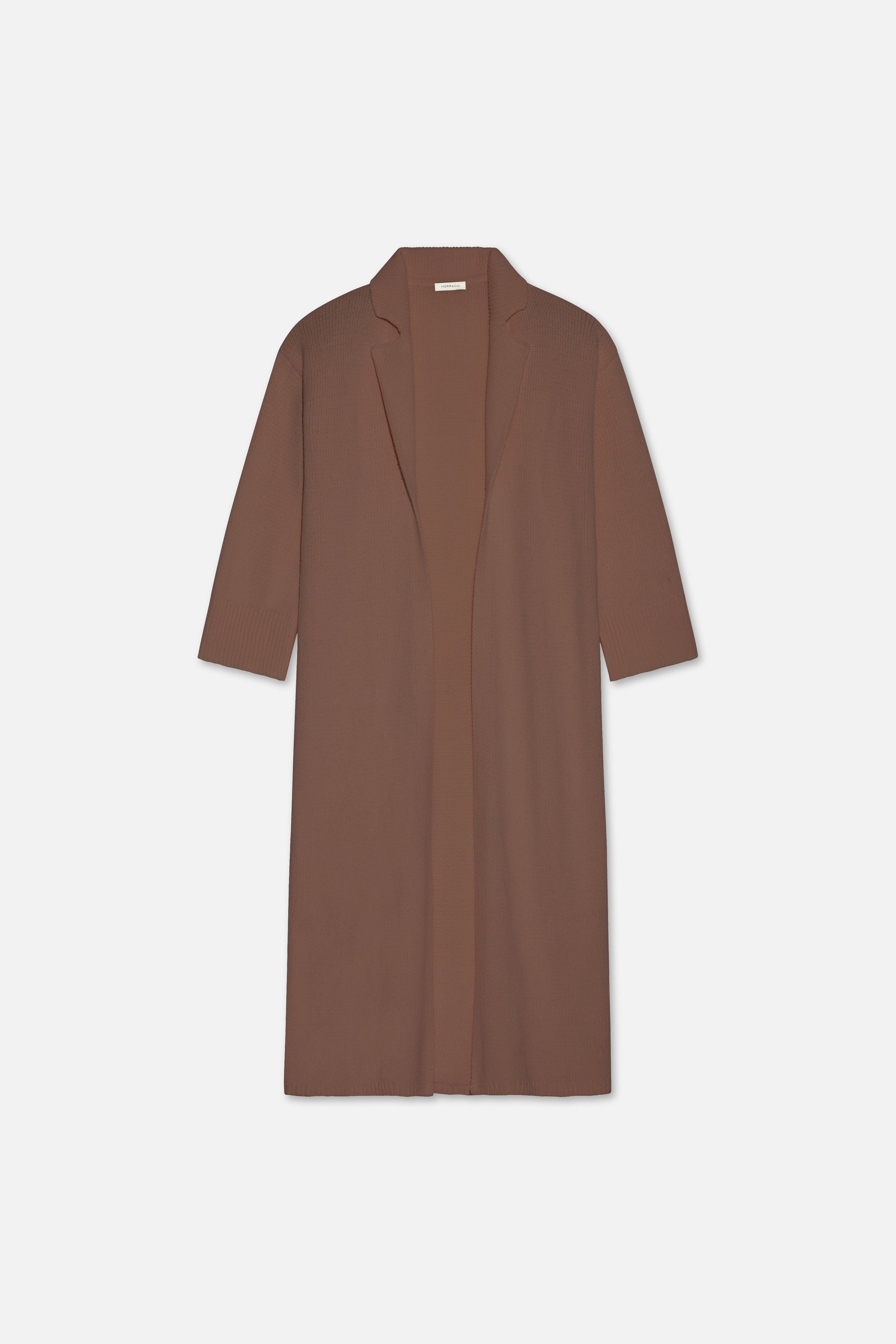 Abaya tricotée | Chocolat