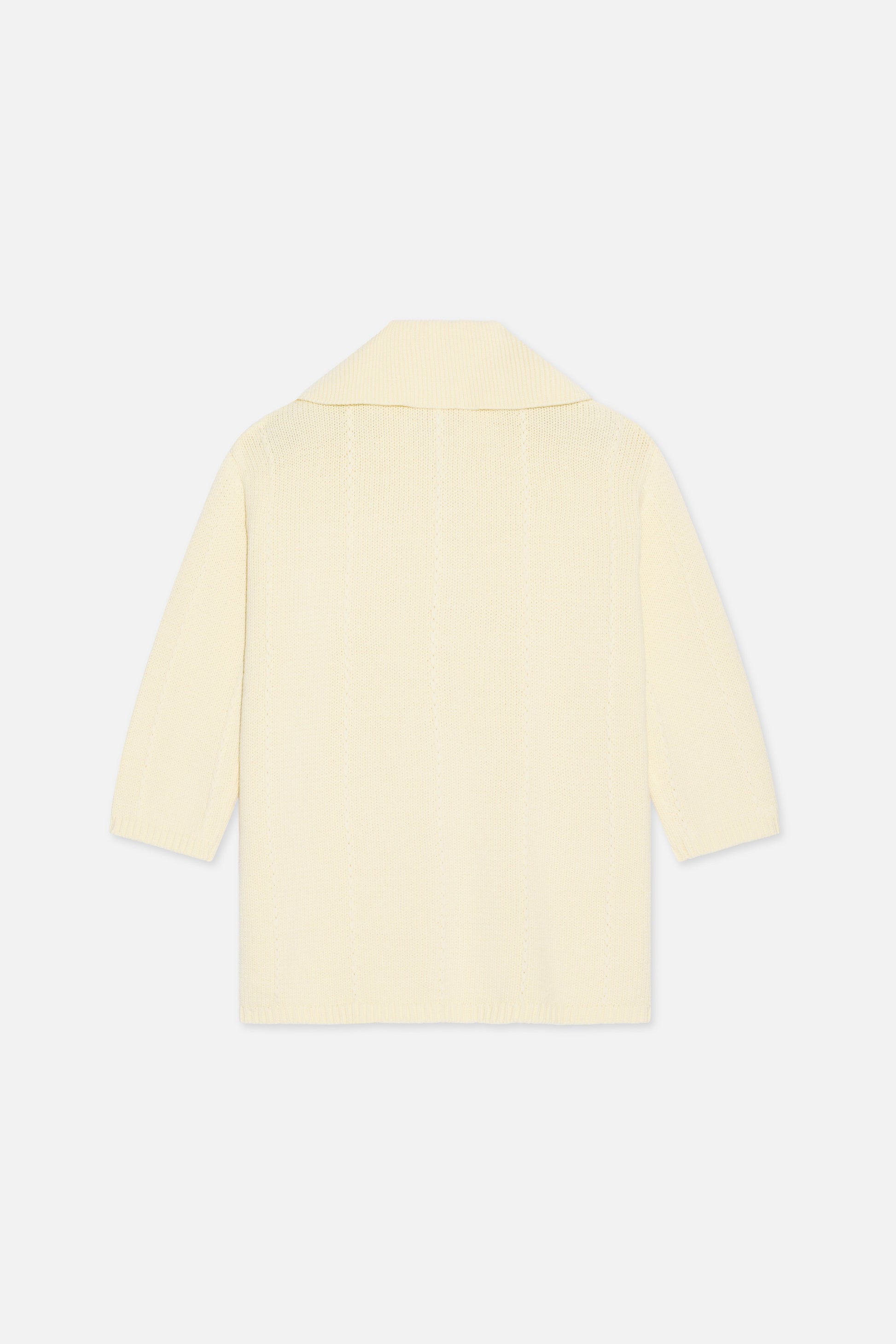 Cardigan à col tricoté | Porcelaine