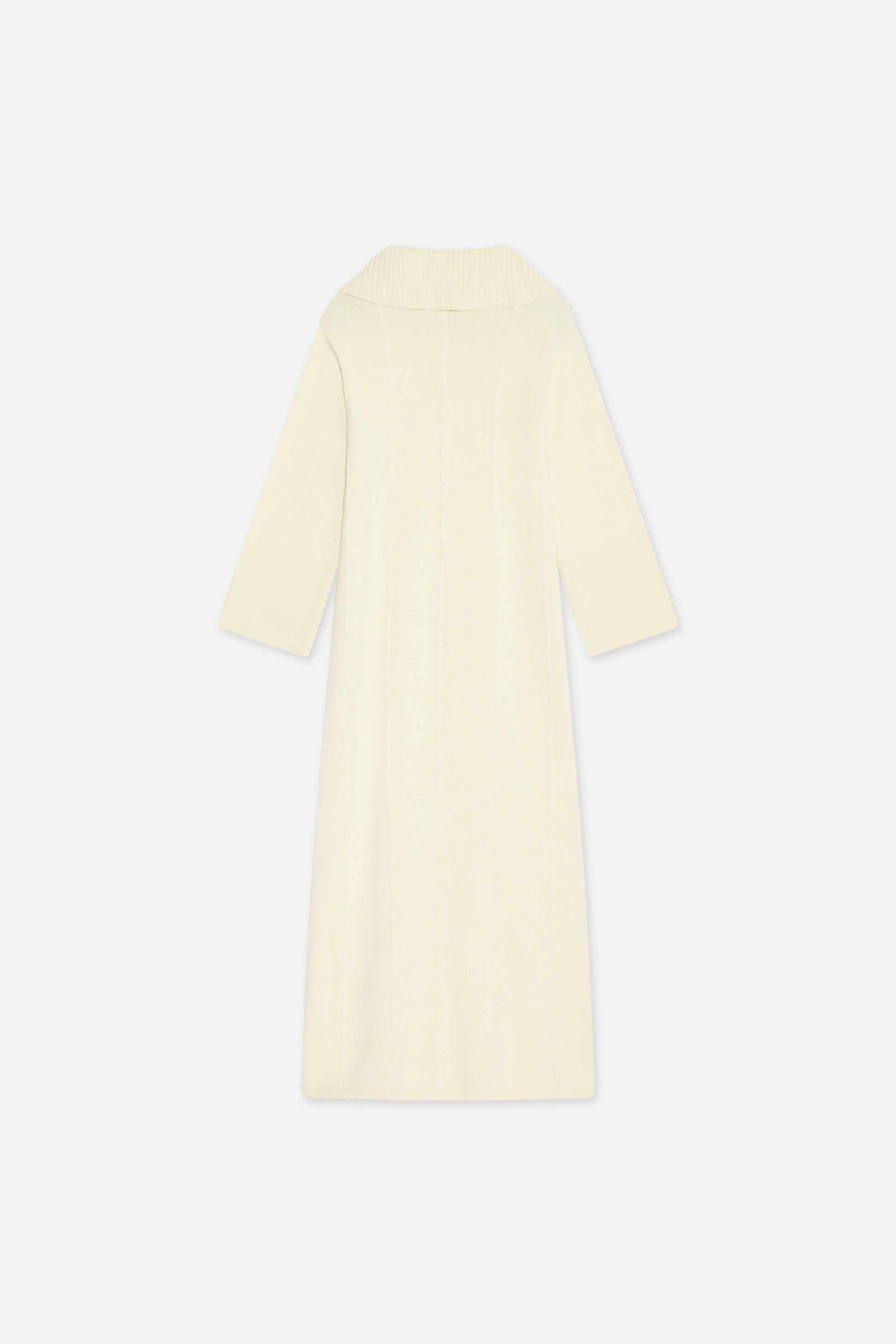 Robe à col tricoté | Porcelaine