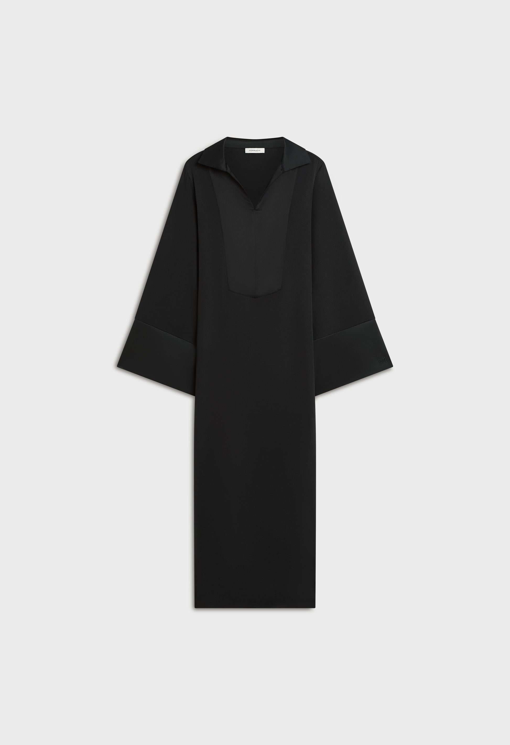 Robe Caftan Régulière | Noir