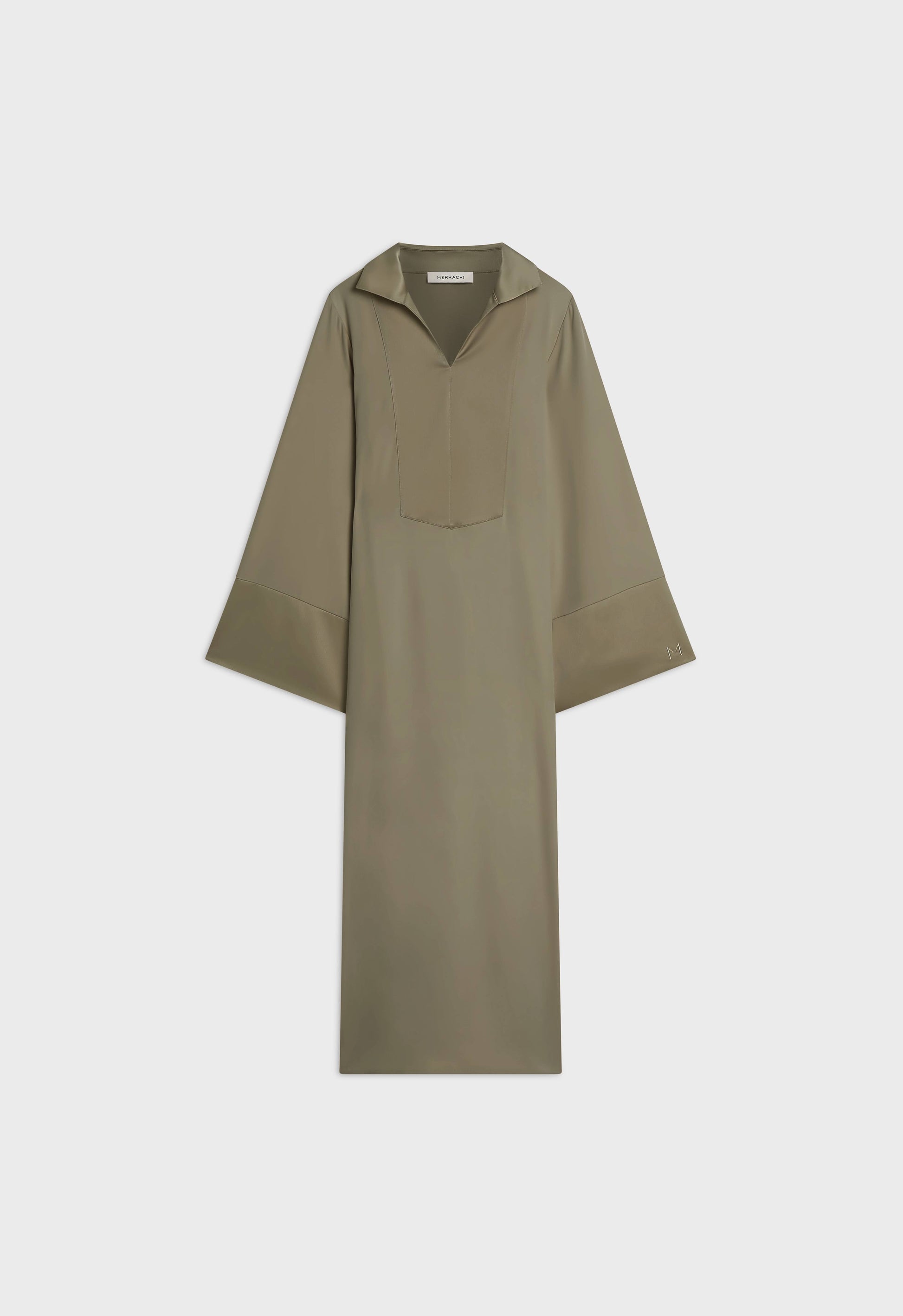 Robe caftan courte | Brun Désert