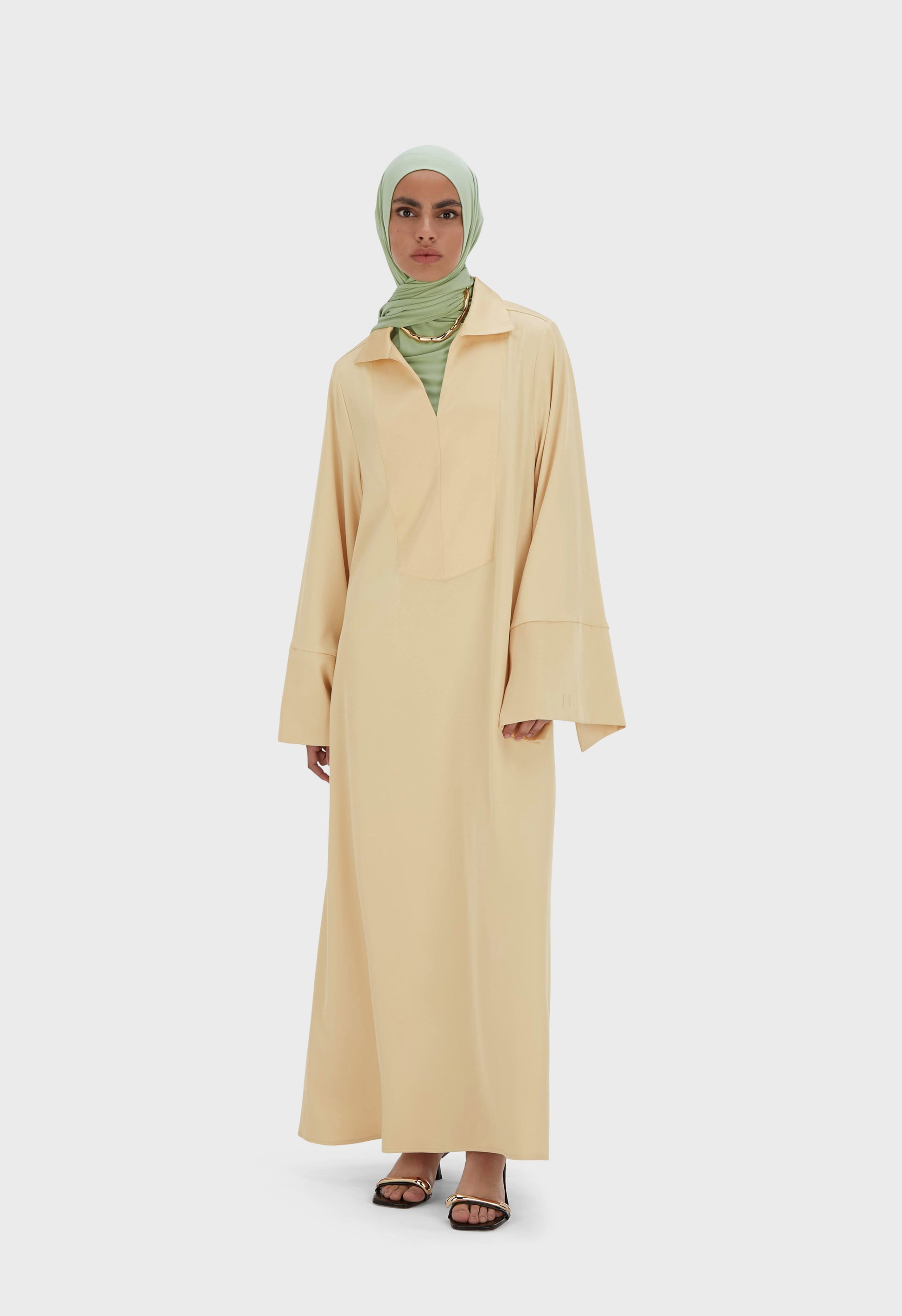 Robe caftan courte | Beurre tiède