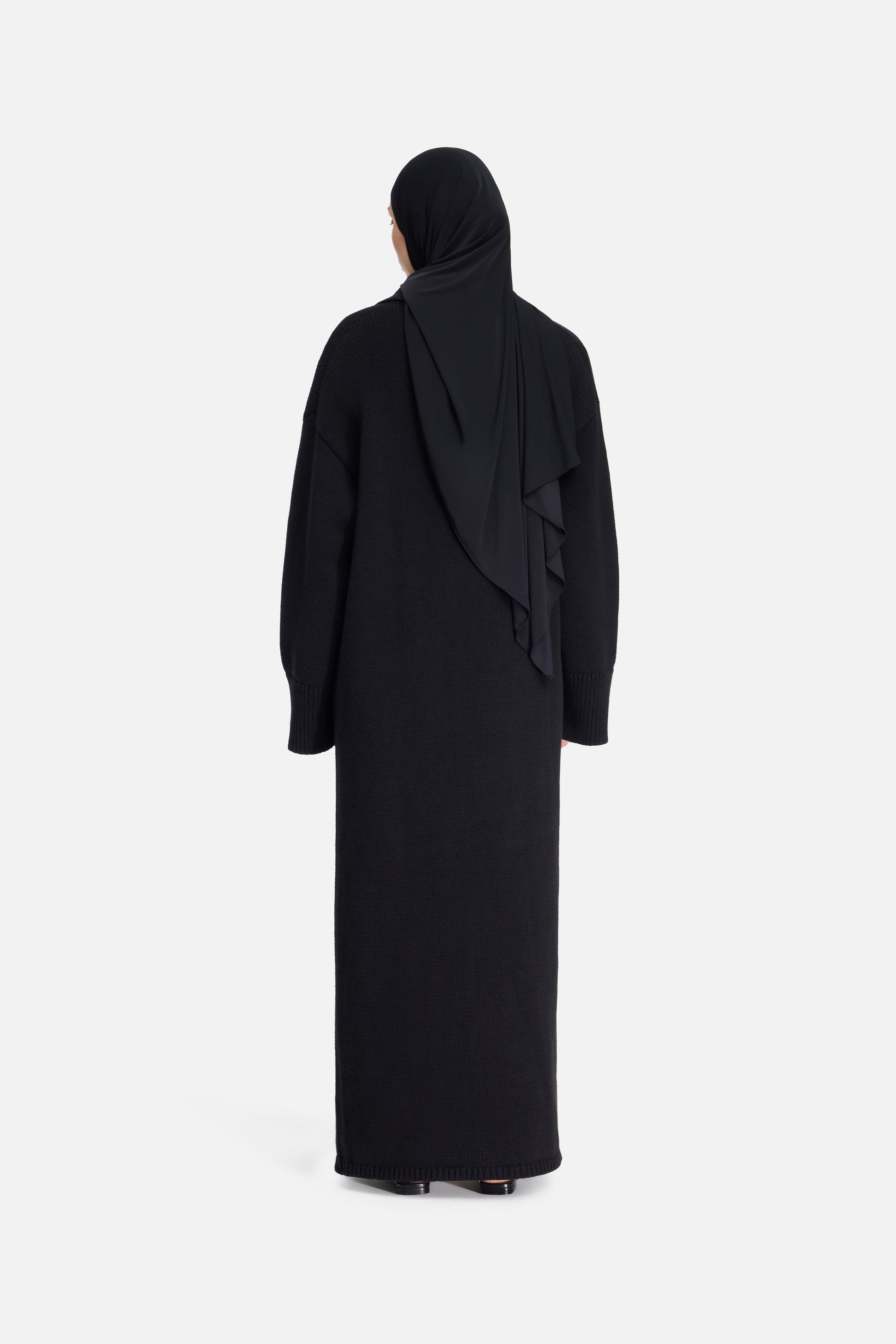 Abaya tricotée | Noir