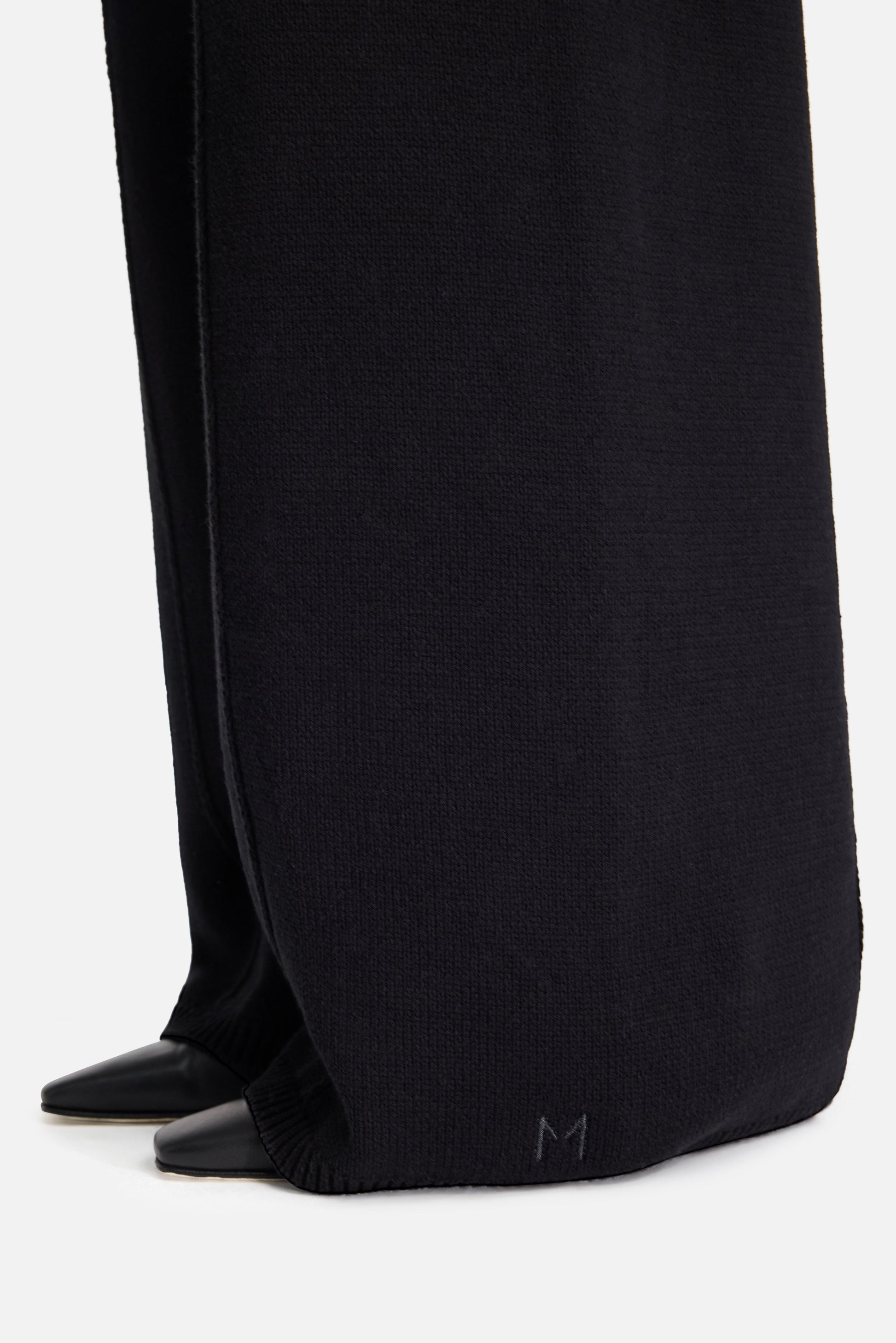 Pantalon torsadé tricoté | Noir