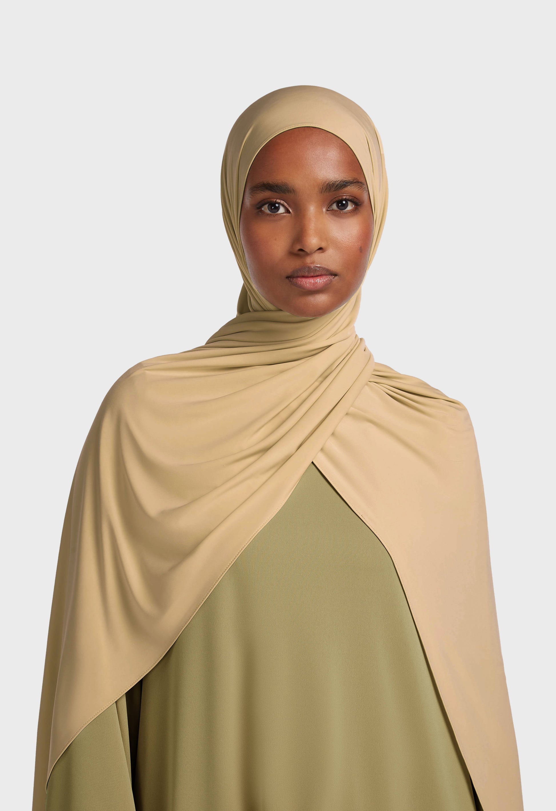 Écharpe en jersey liquide | Amande