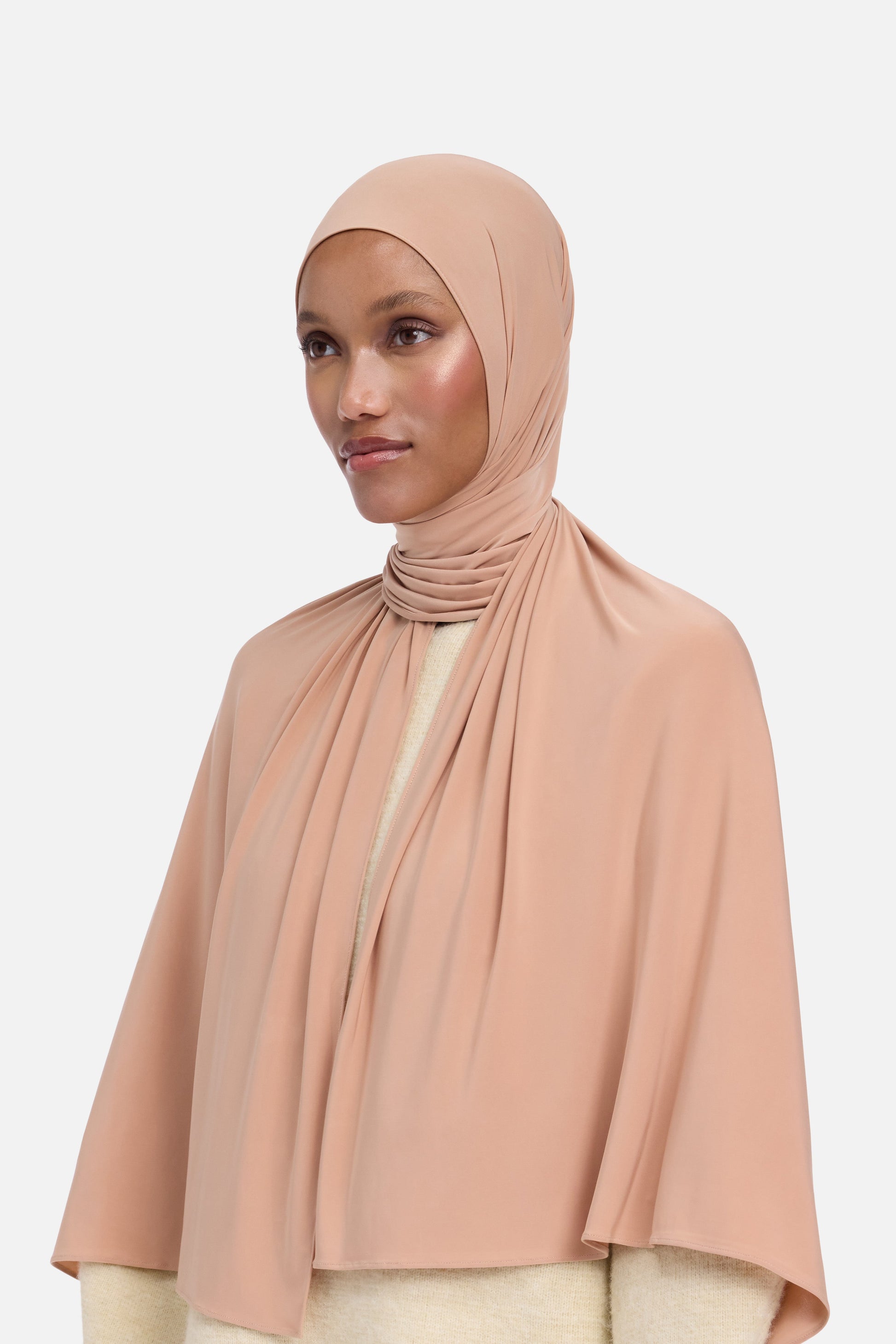 Écharpe en jersey liquide | Poudre