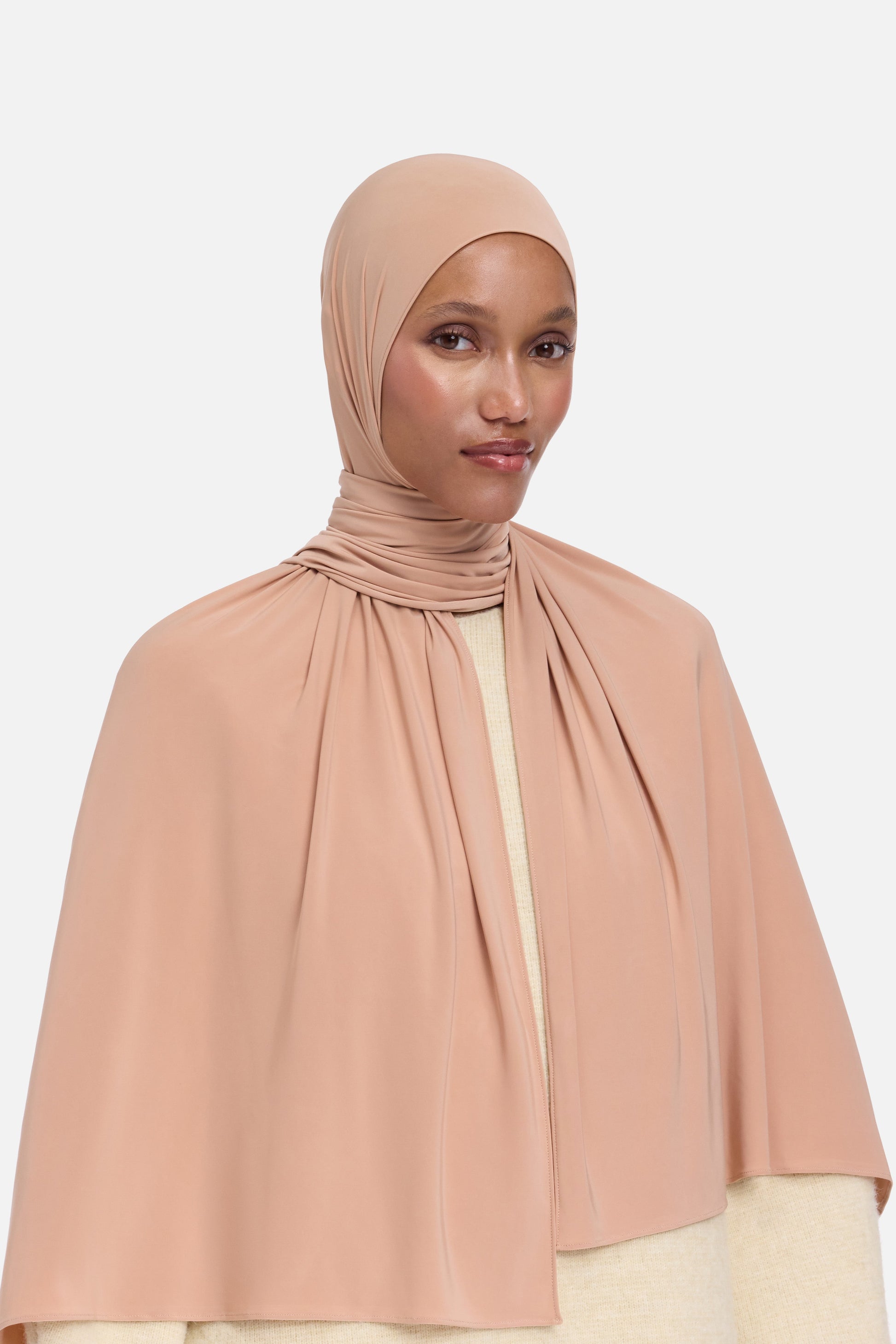 Écharpe en jersey liquide | Poudre