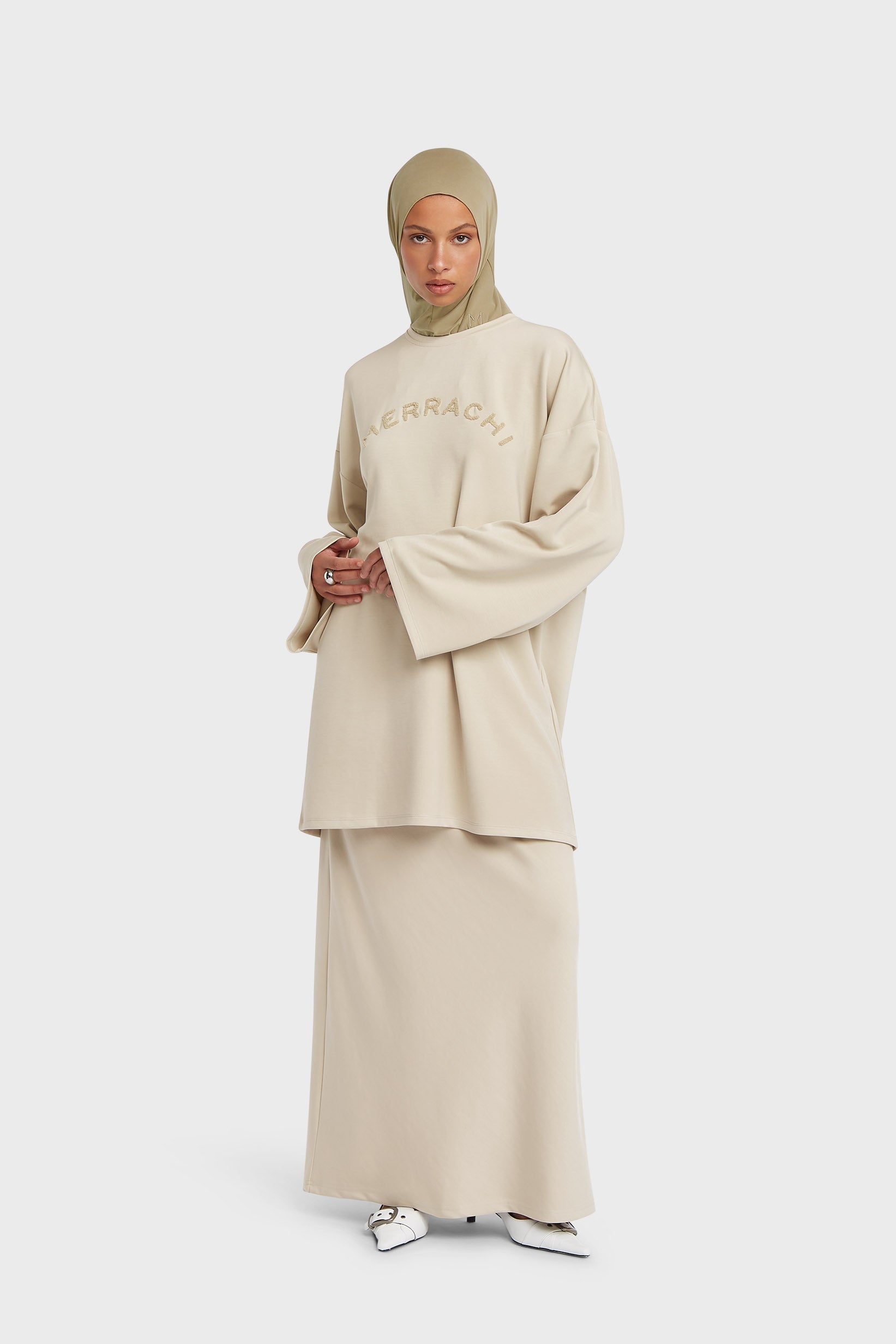 Haut à manches longues | Taupe doux