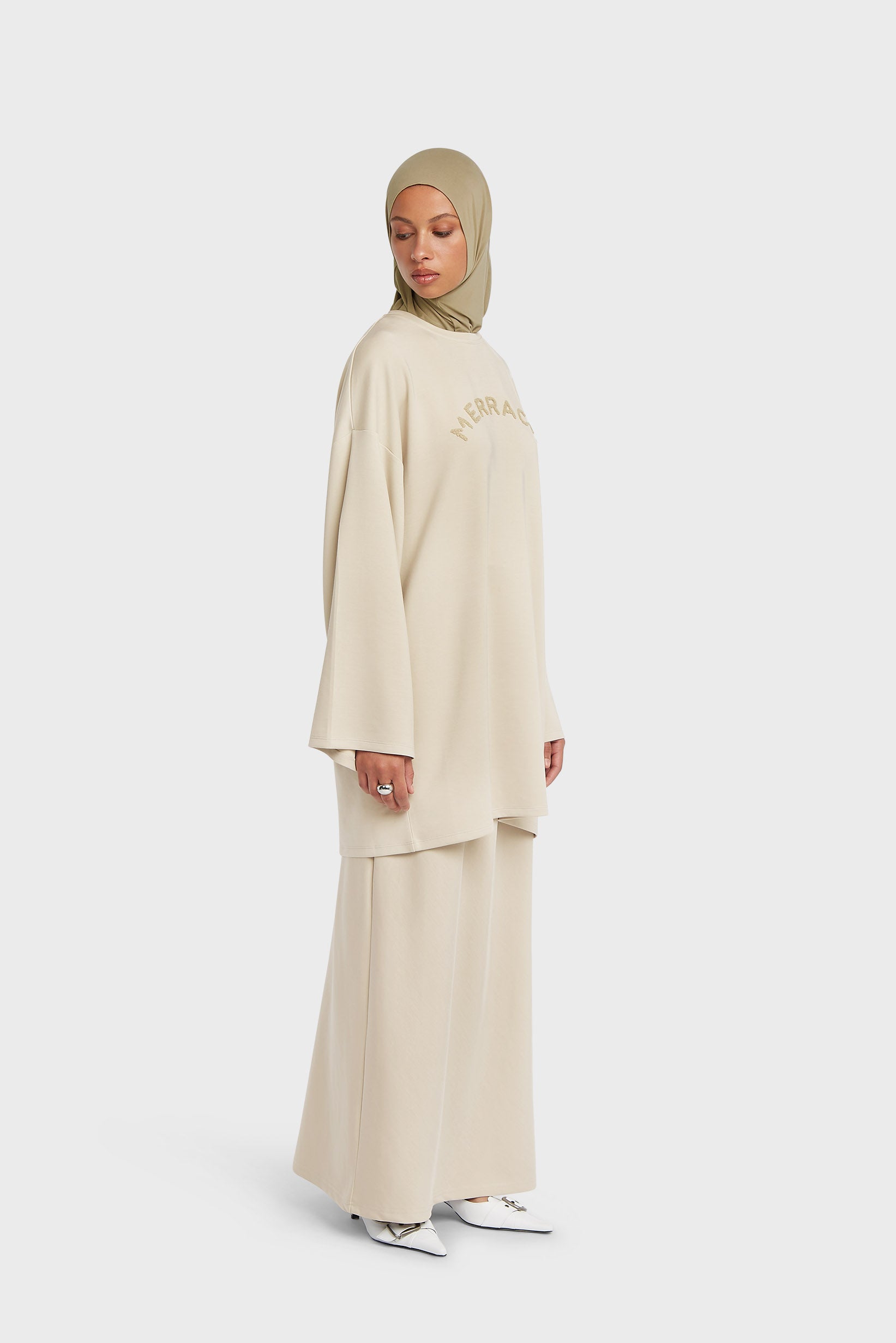 Haut à manches longues | Taupe doux