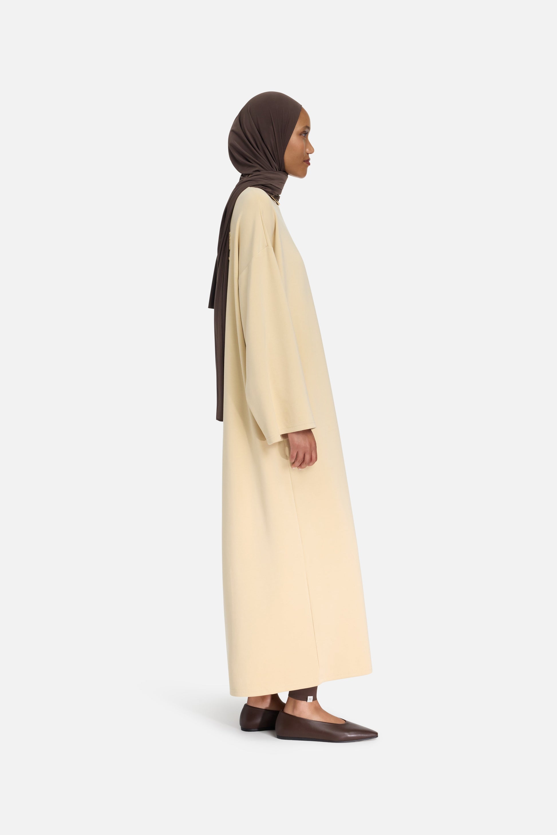 Robe en jersey modal | Argile du désert