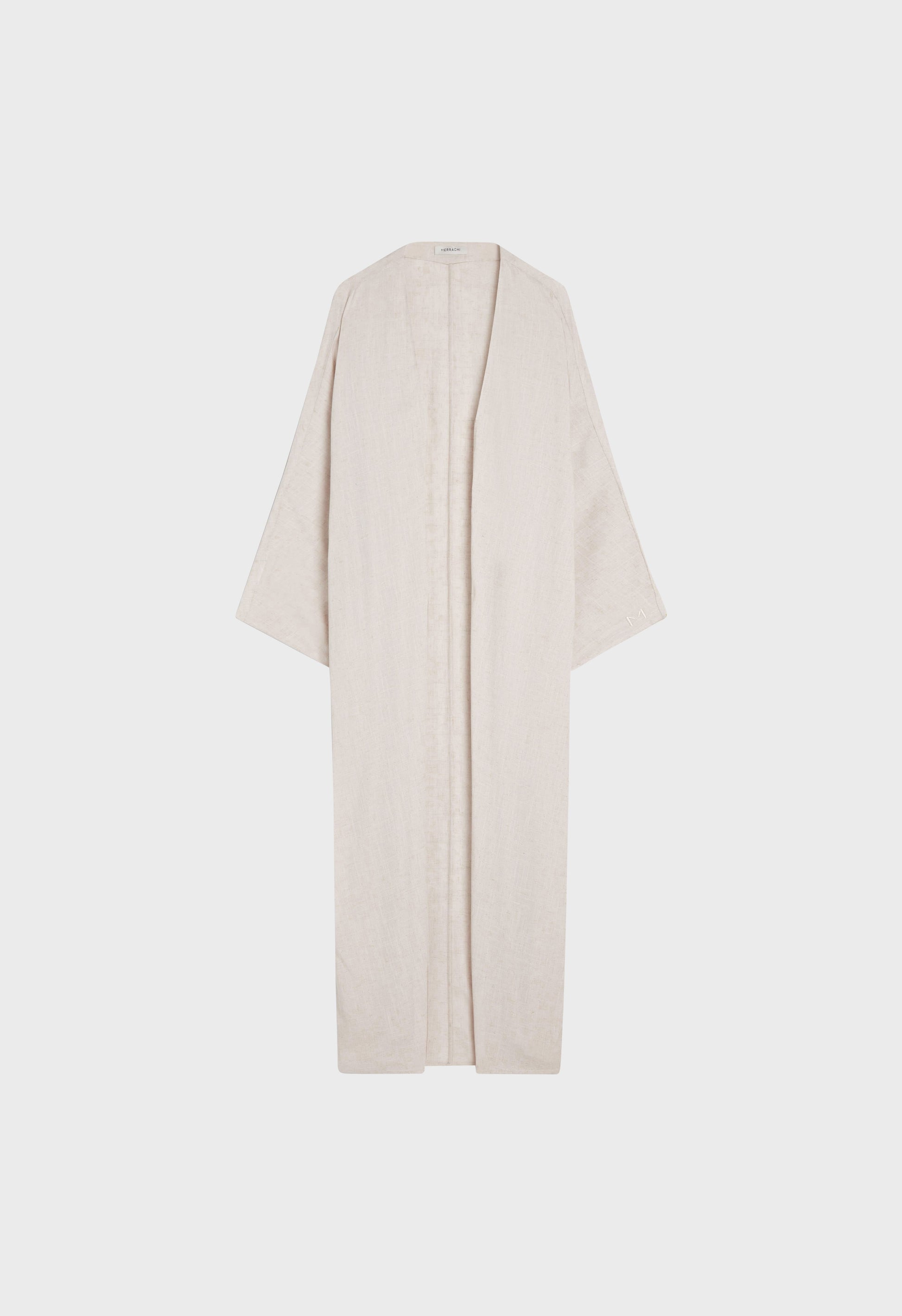 Abaya à manches chauve-souris | Beige Mélange